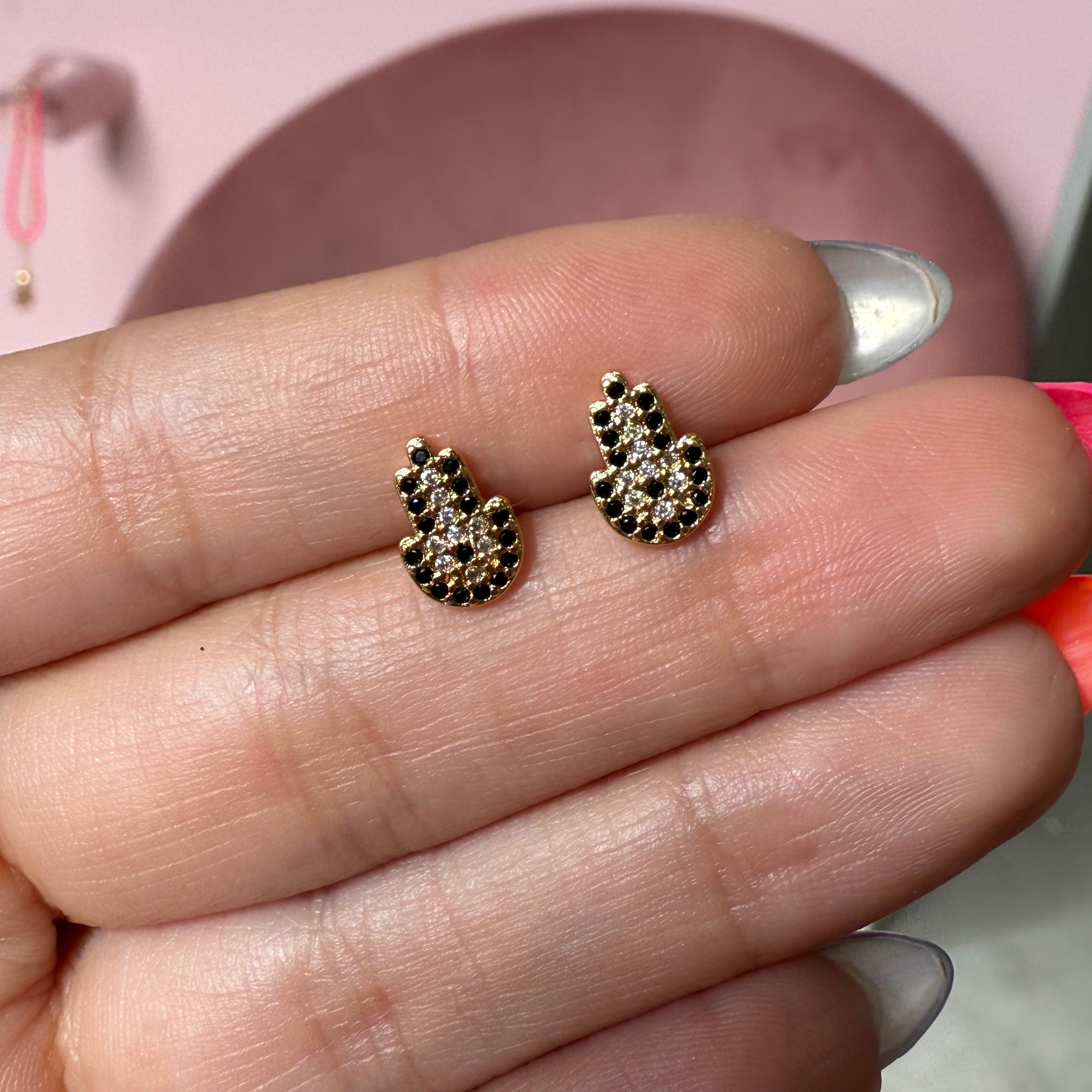 White Crystal Earrings