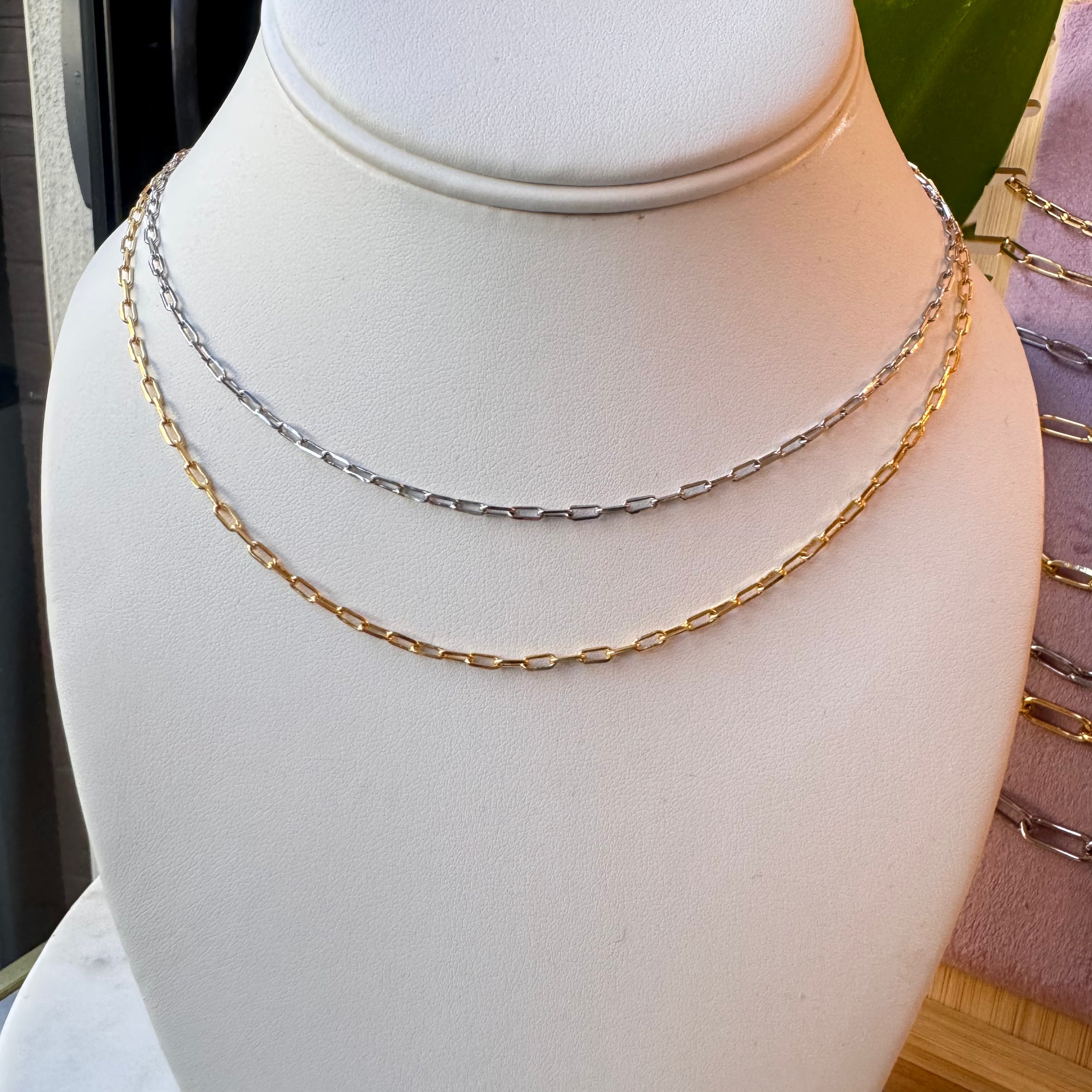 Paper Clip Chain Necklace