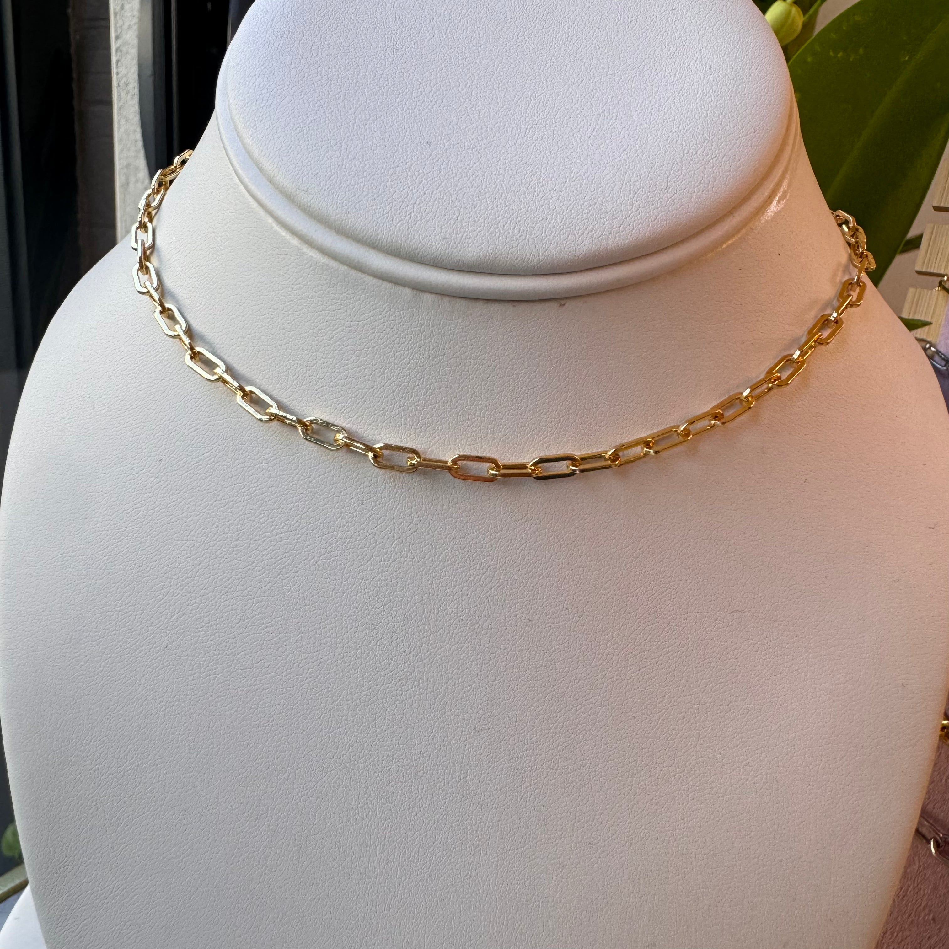 Paper Clip Chain Necklace