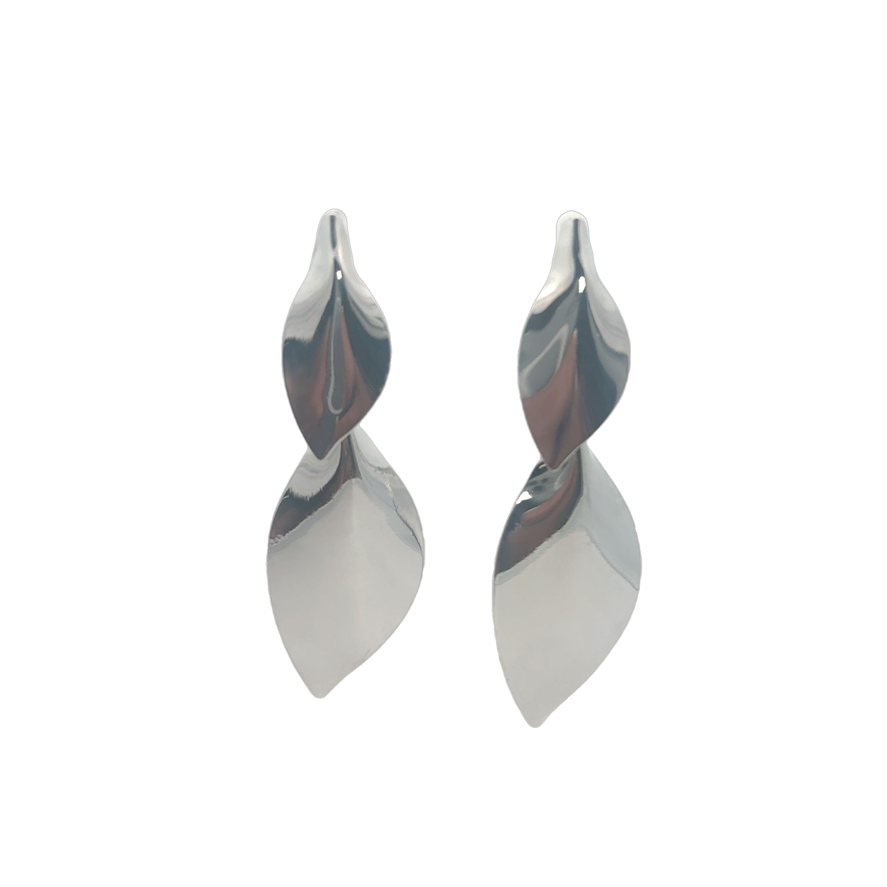 Shiny Leaf Drop Earring