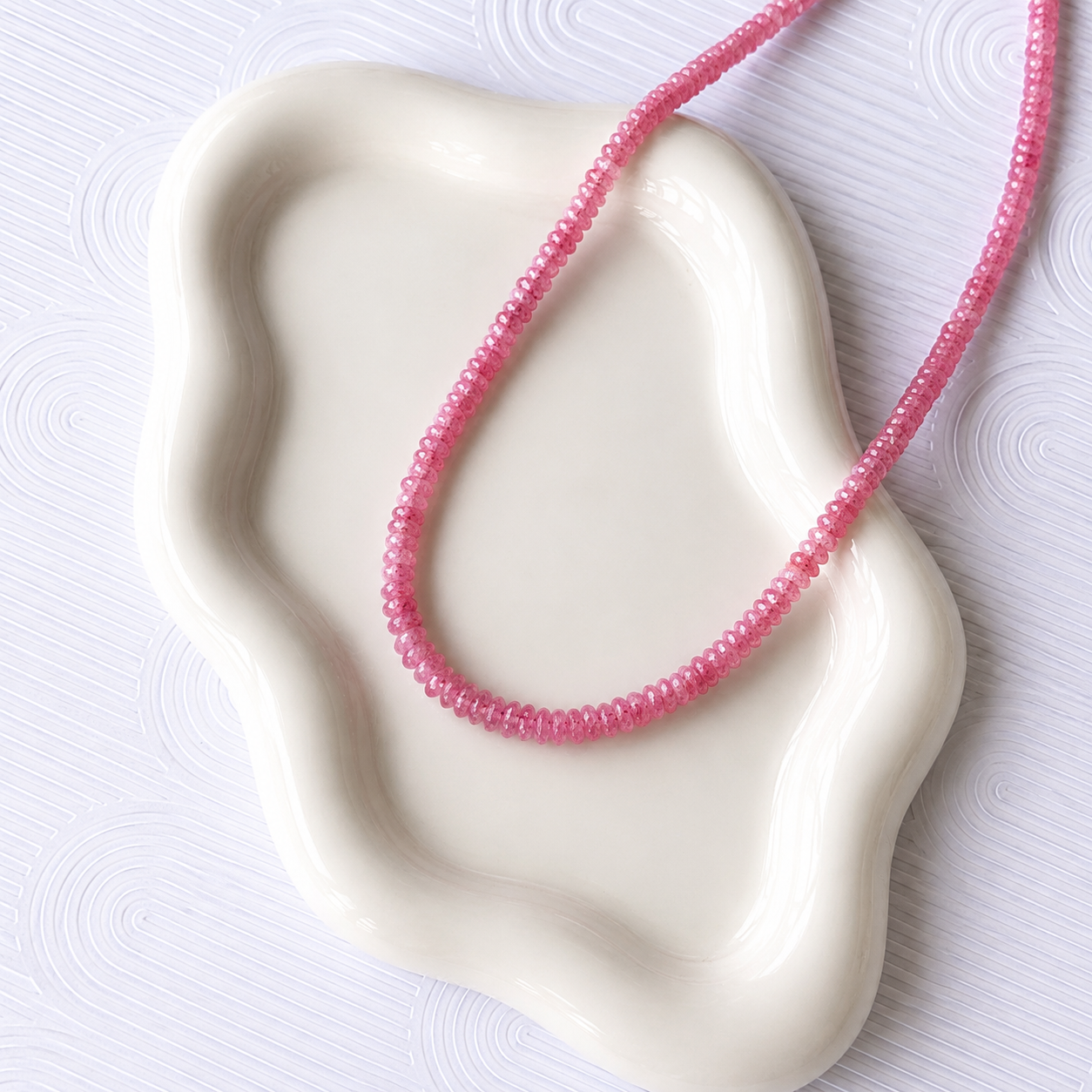 Natural Pink Quartz Necklace