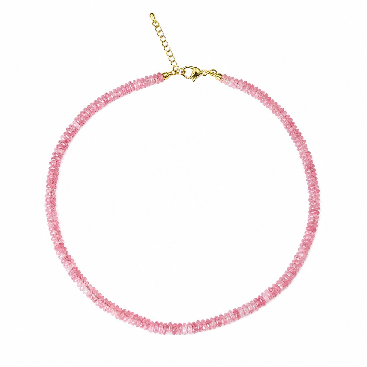 Natural Pink Quartz Necklace