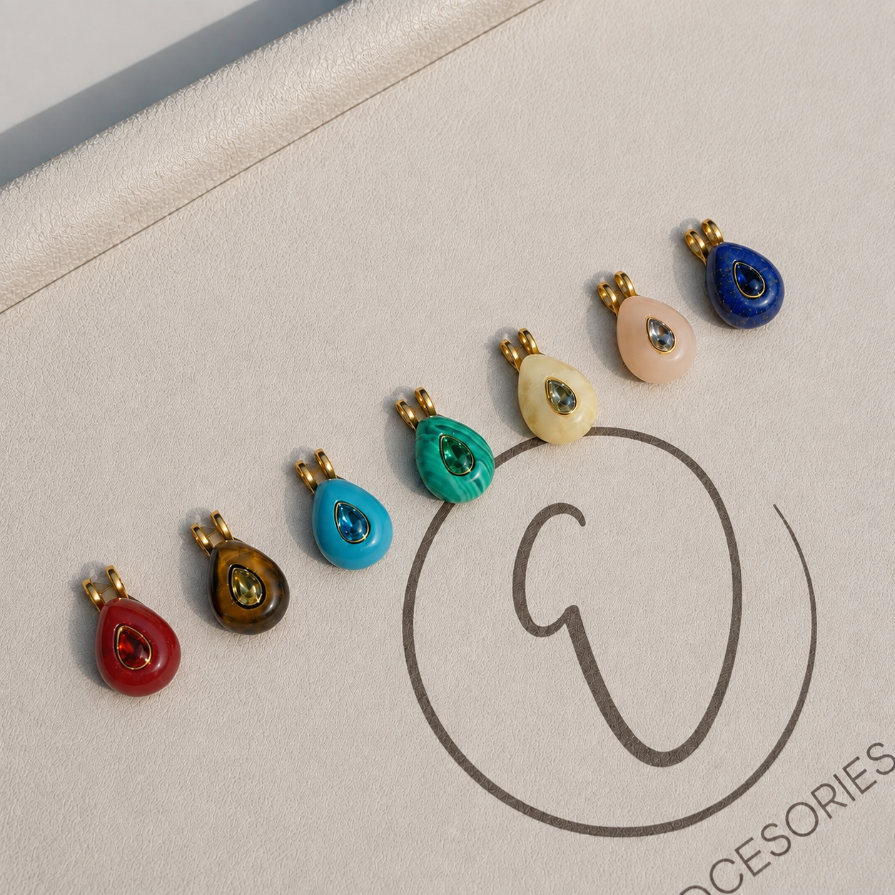 Gem Drop Stone Charm
