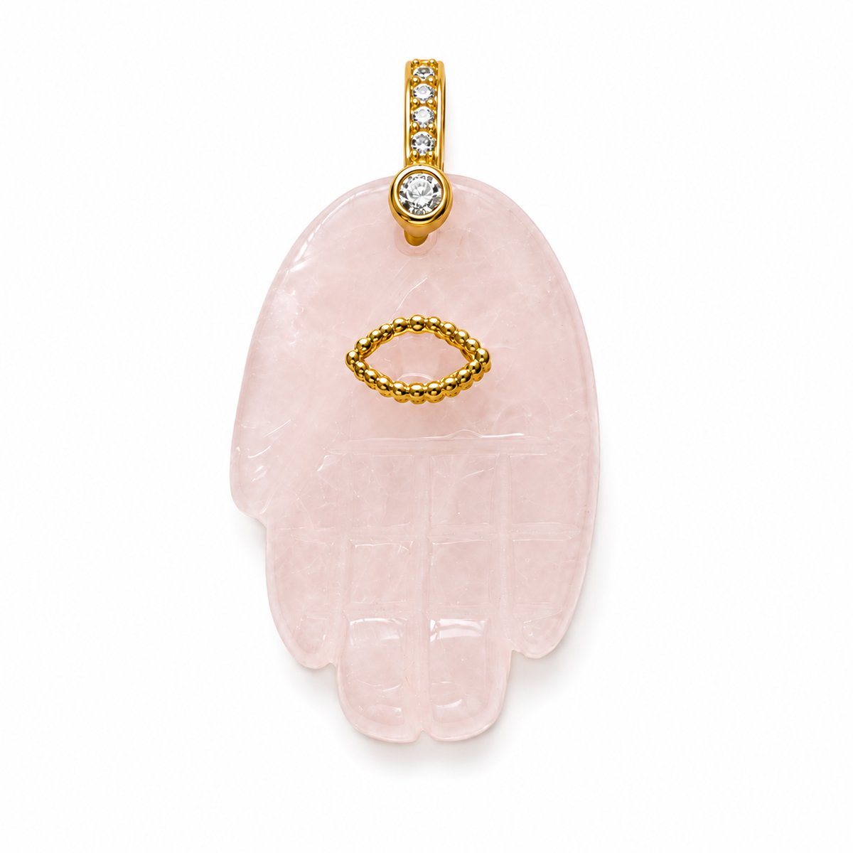 Lucky Hand Gemstone Charm