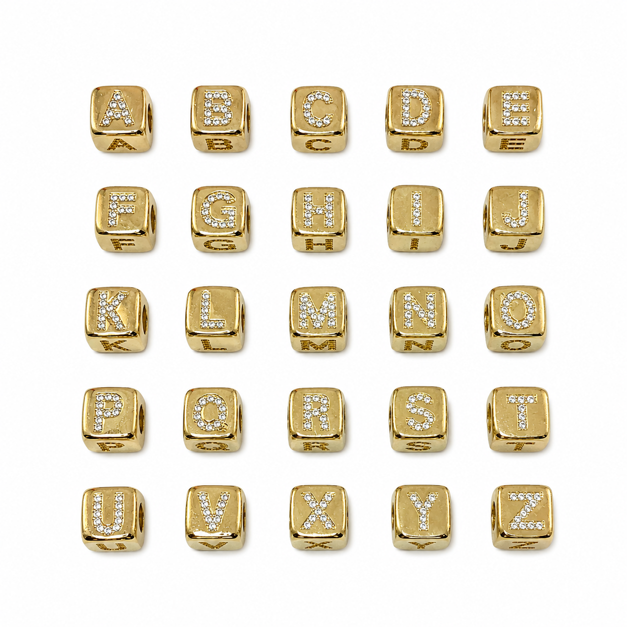 Cube Zirconium Initial Letter