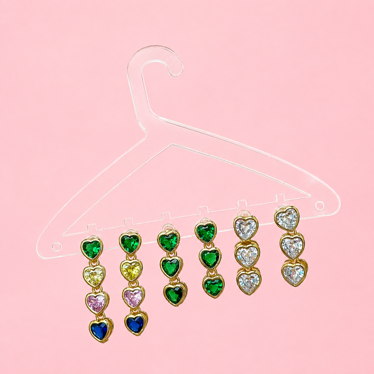 Candy Hearts Drop Earrings
