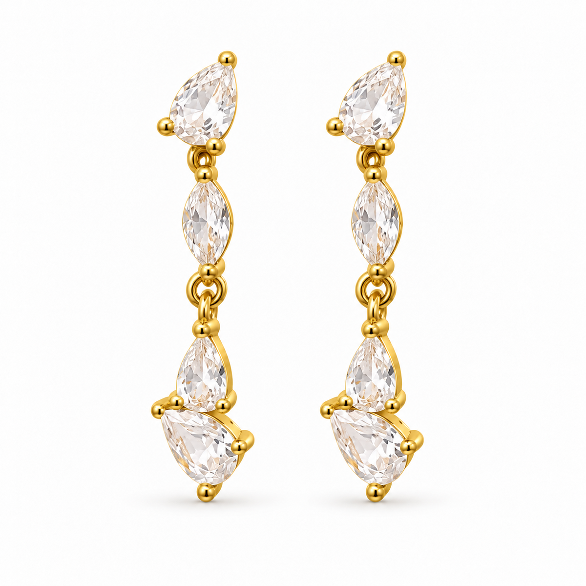 Crystal Cascade Earrings