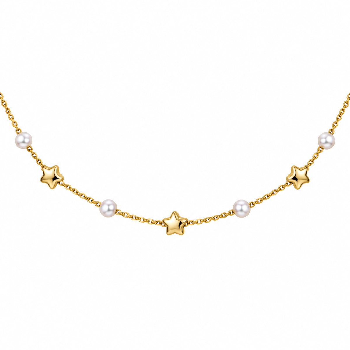 Sweet Star Pearls Necklace
