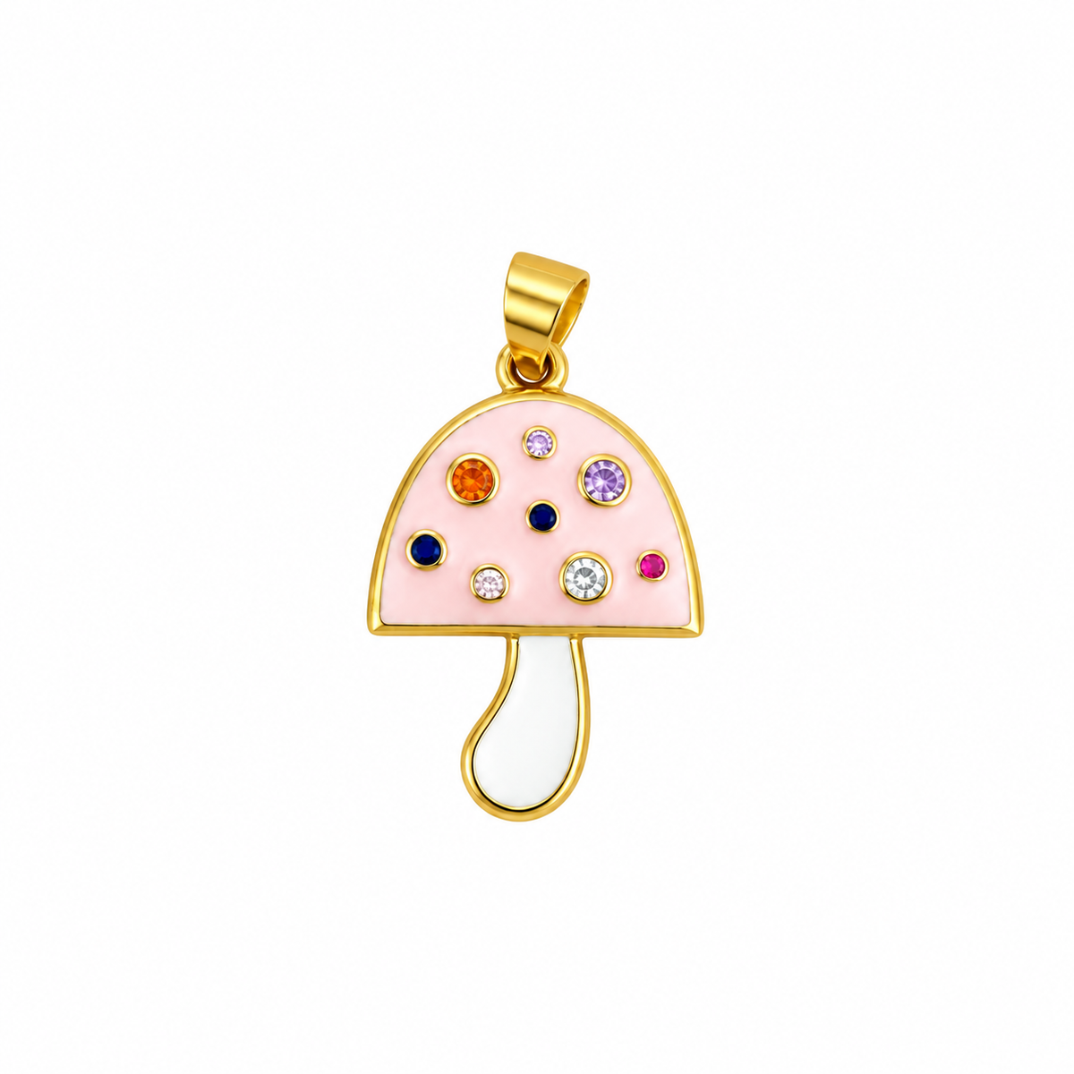 Color Pop Mushroom Charm