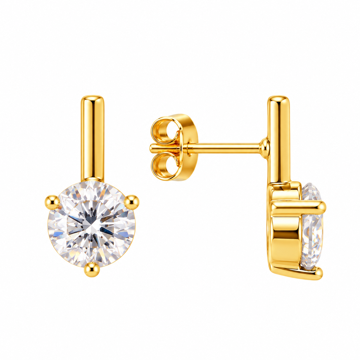 Luxe Crystal Round Earrings