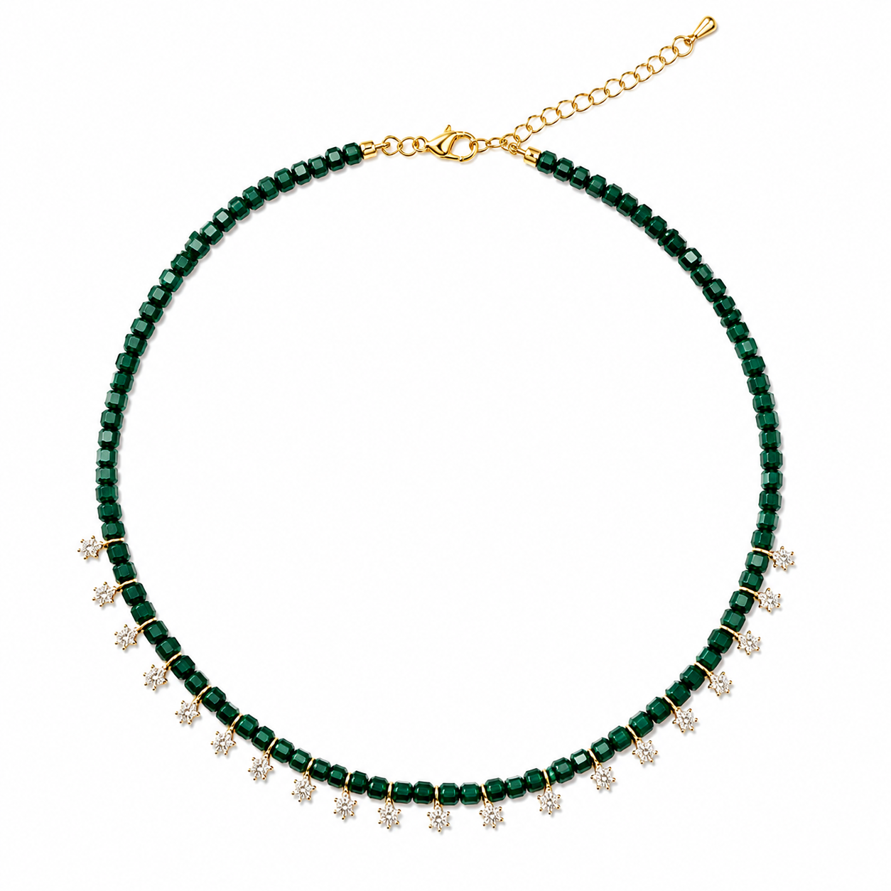 Stardust Sand Stone Beaded Necklace