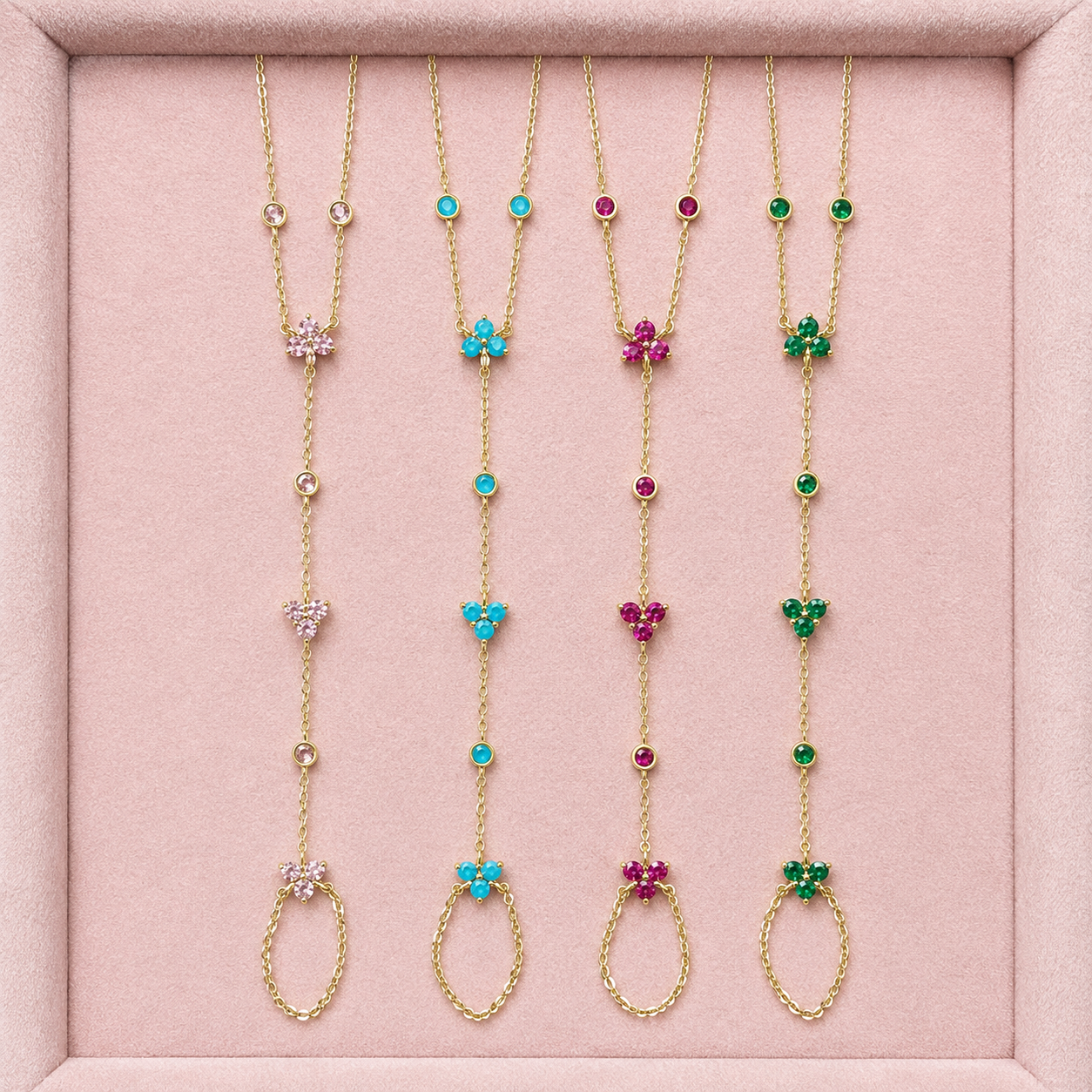 Crystal Drop Hand Chain