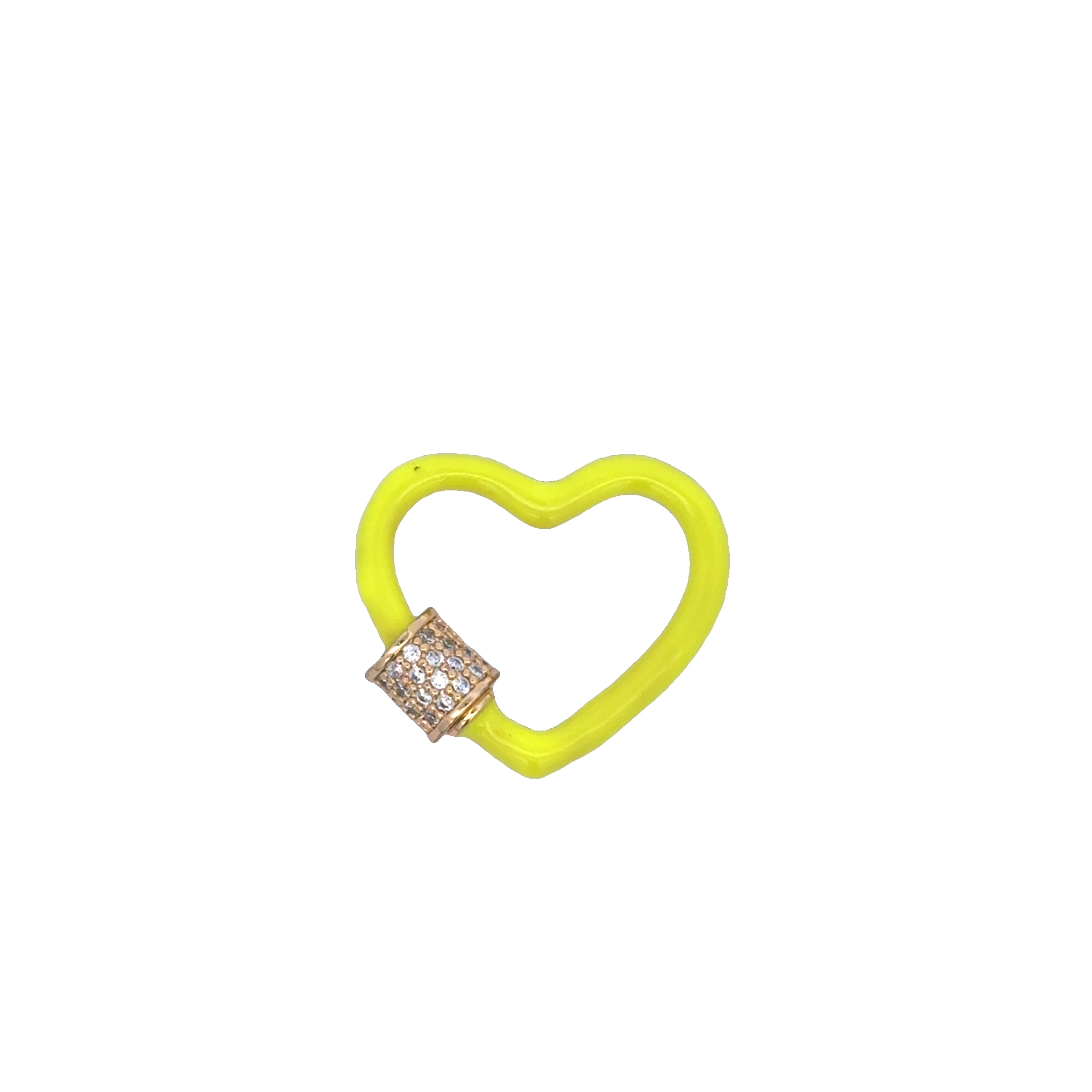 Neon Heart Carabiner