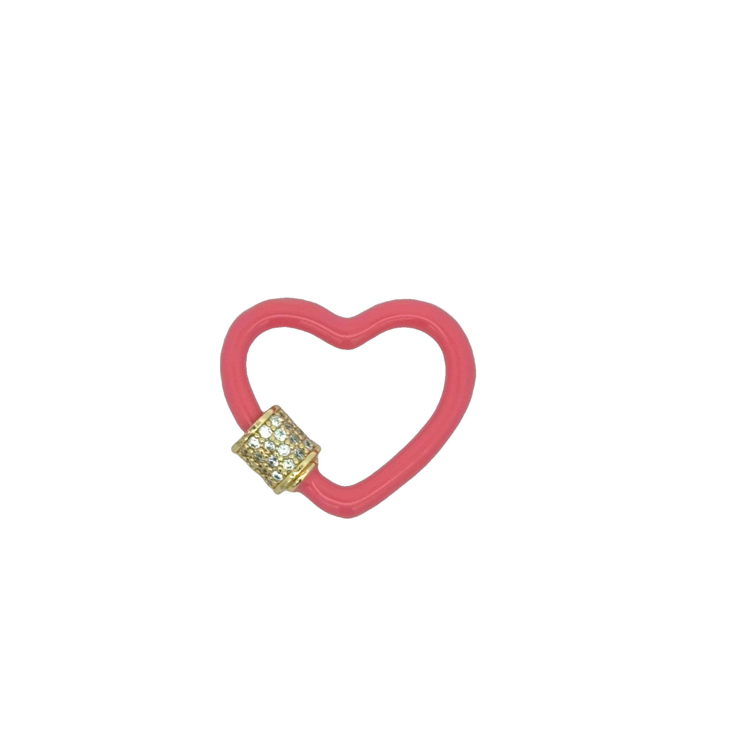 Neon Heart Carabiner