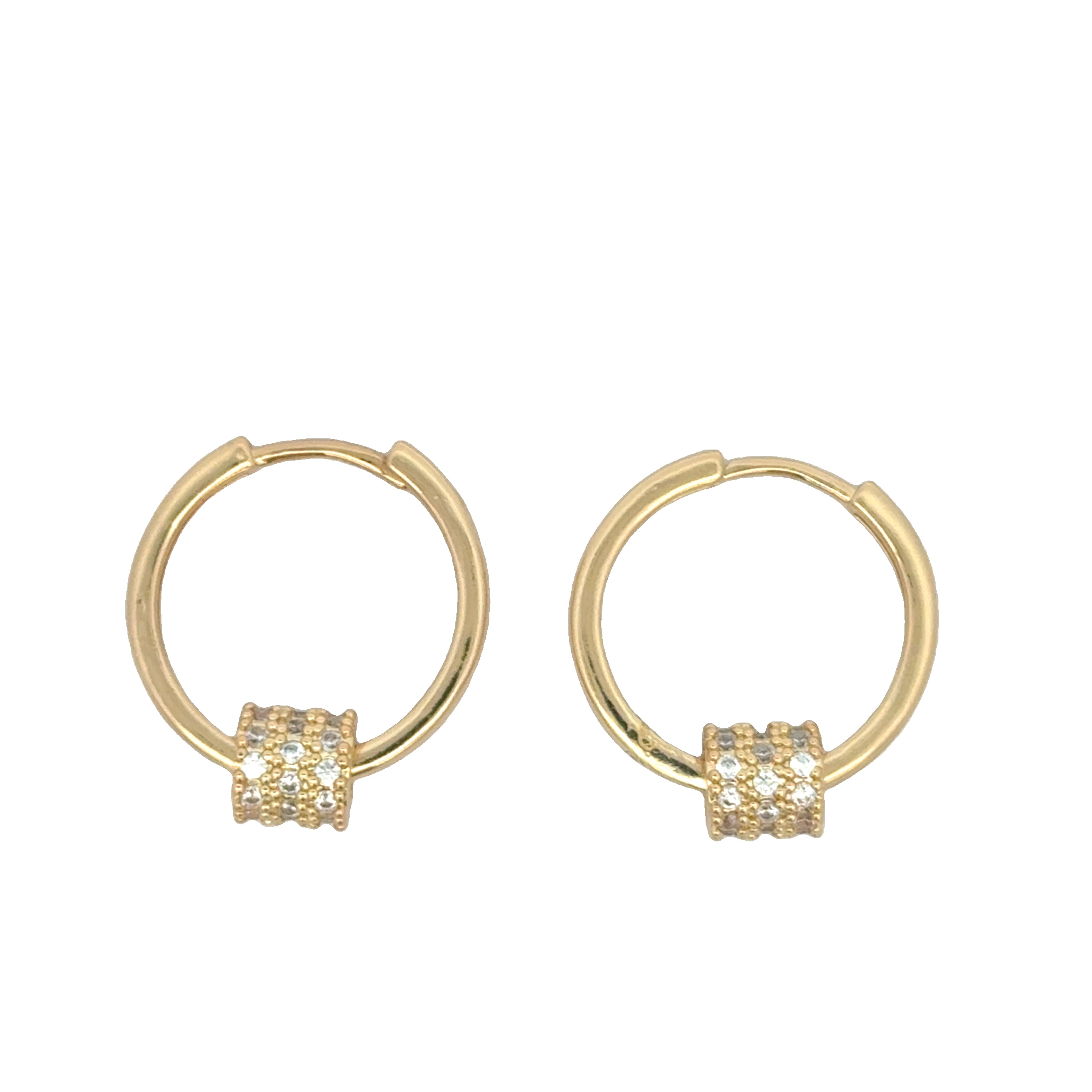Tennis Crystal Hoops