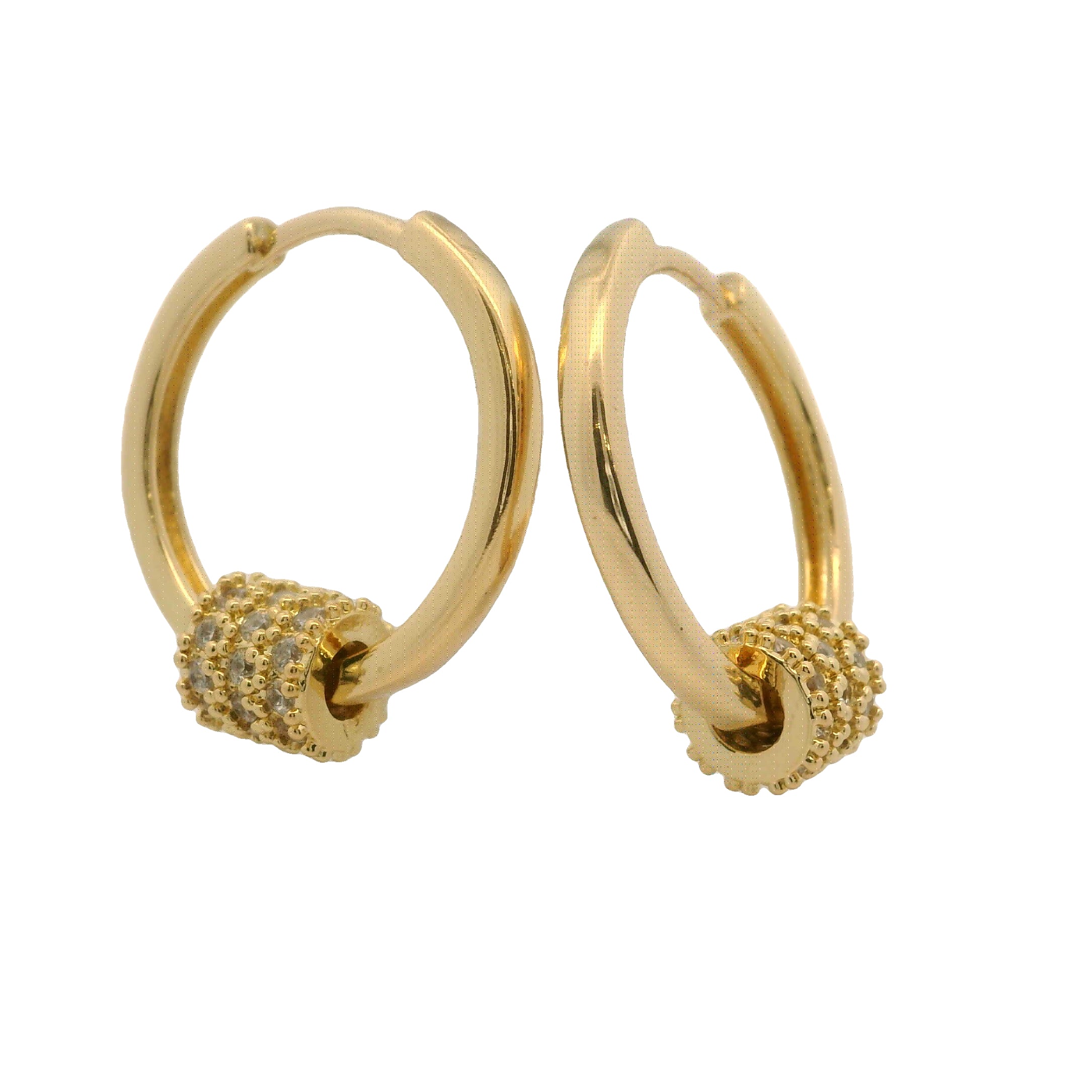 Tennis Crystal Hoops