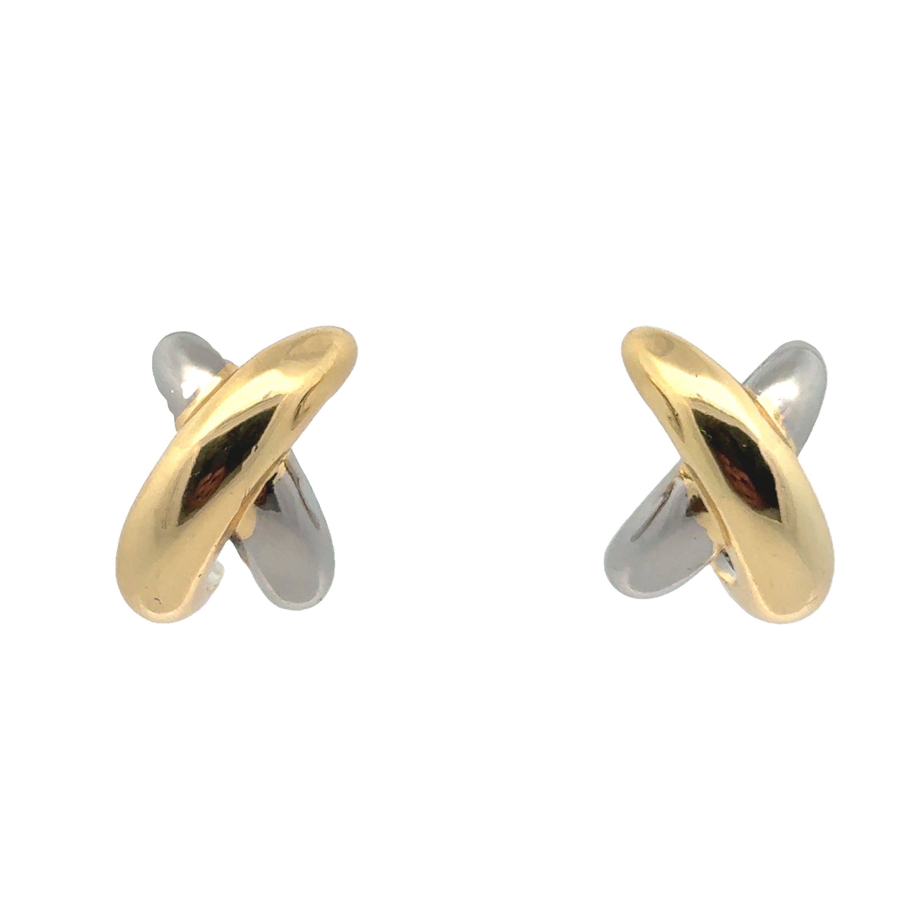 Puffed X Earrings