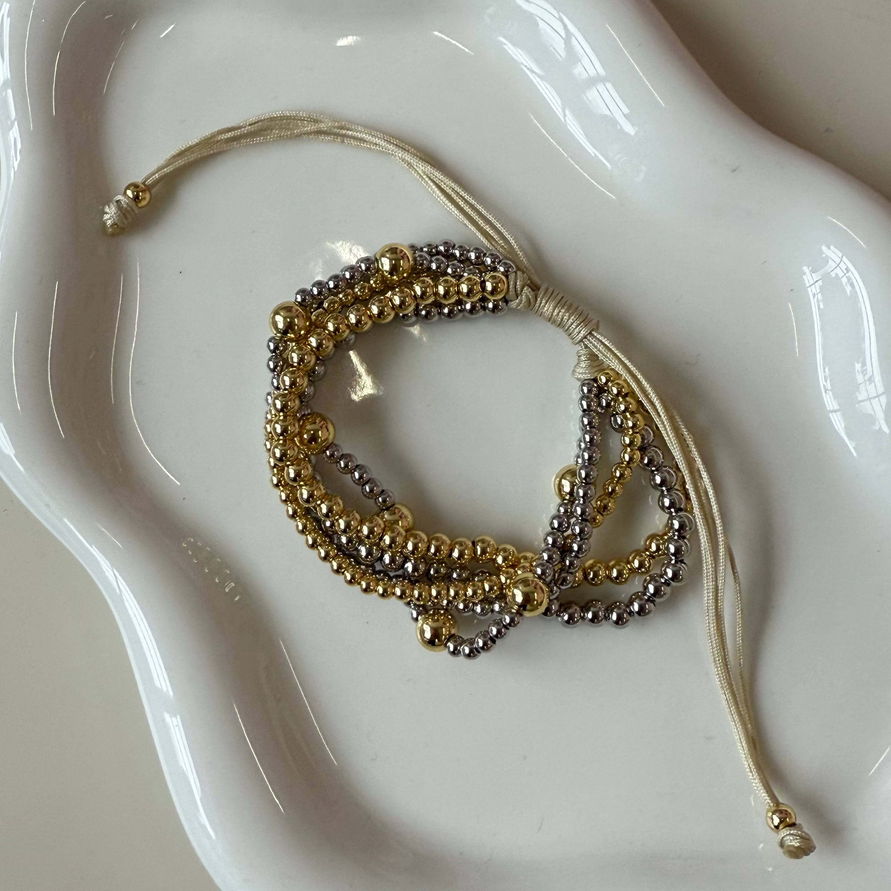 Multi Beads Shape Bracelet