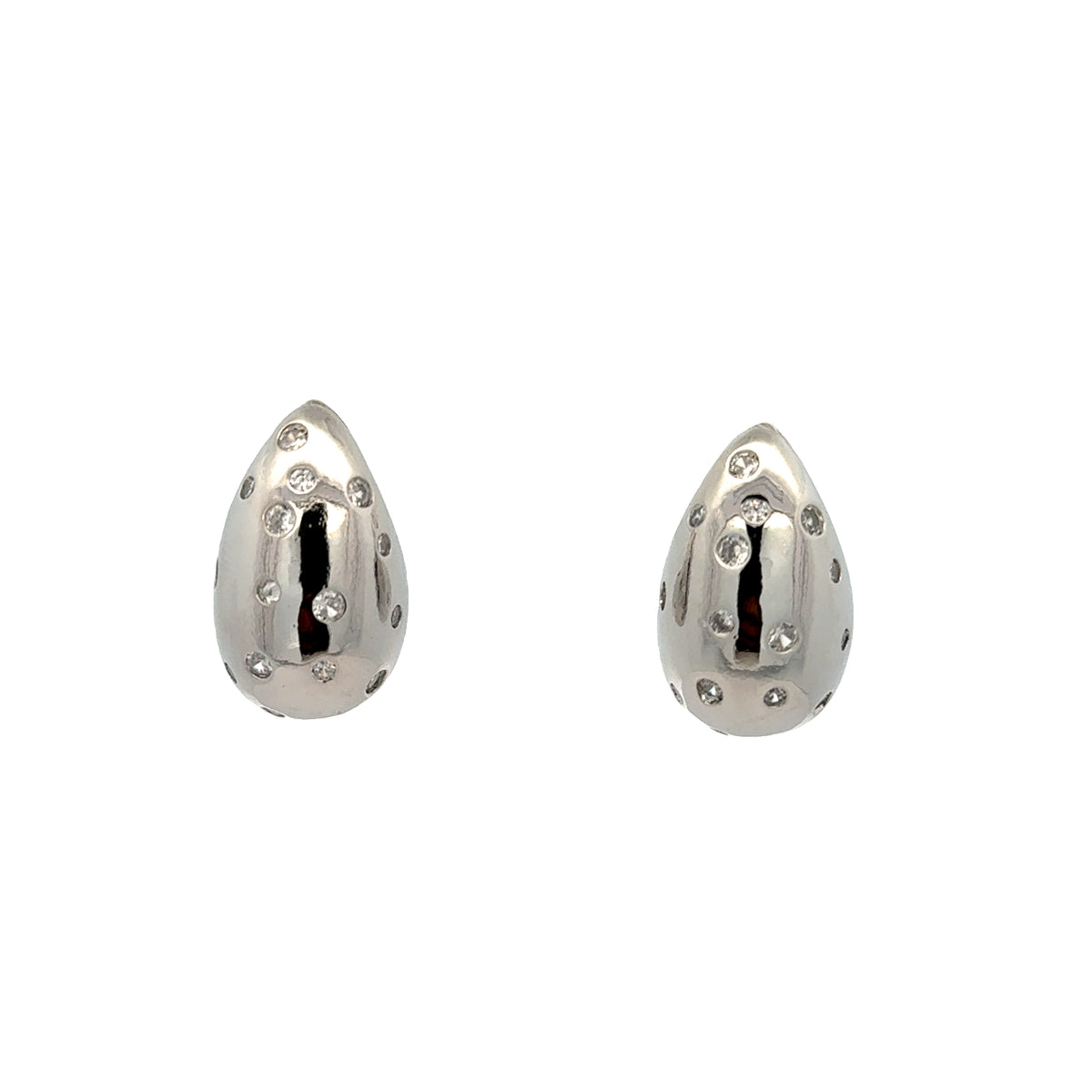 Crater Tear Drops Earrings