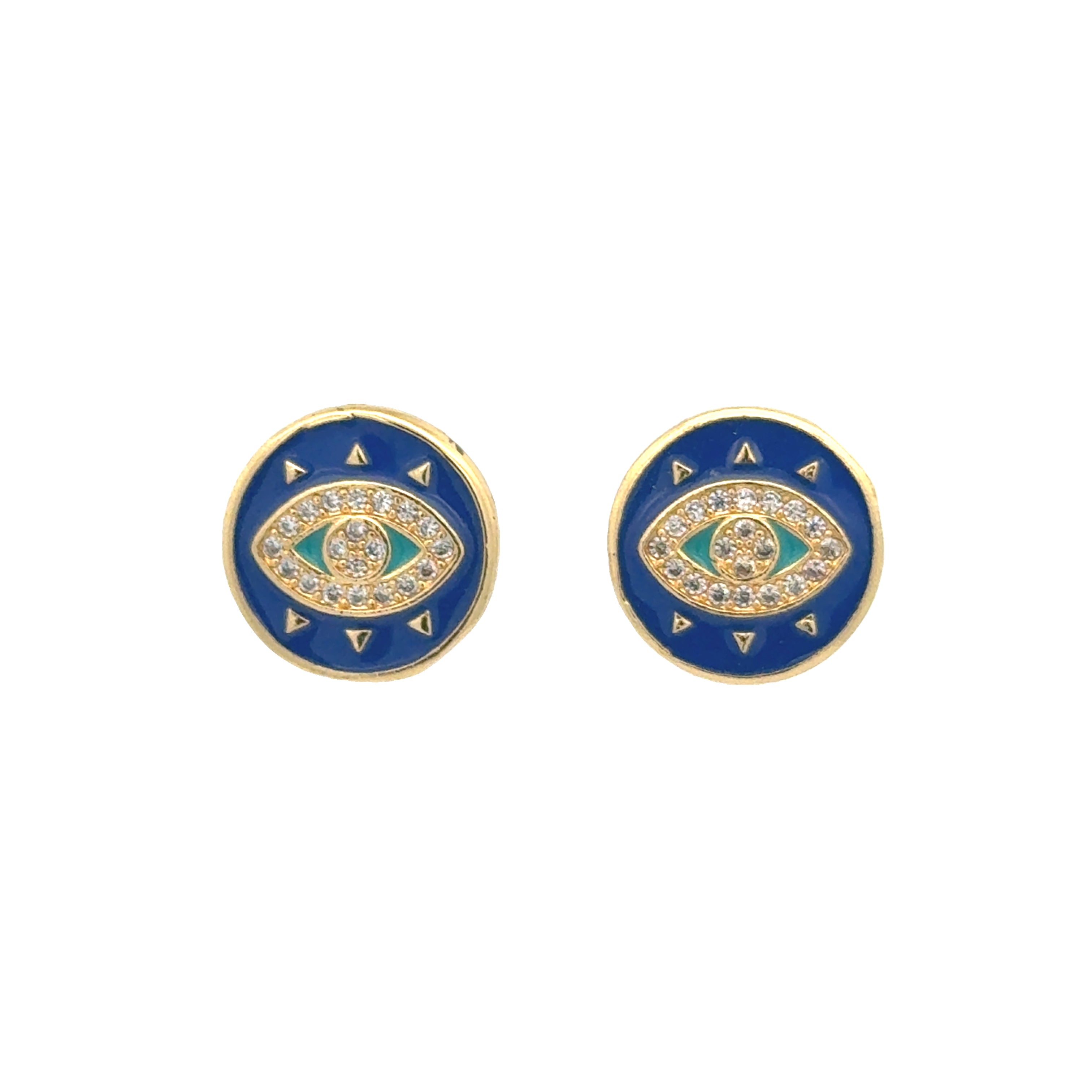 Round Evil eye Earrings
