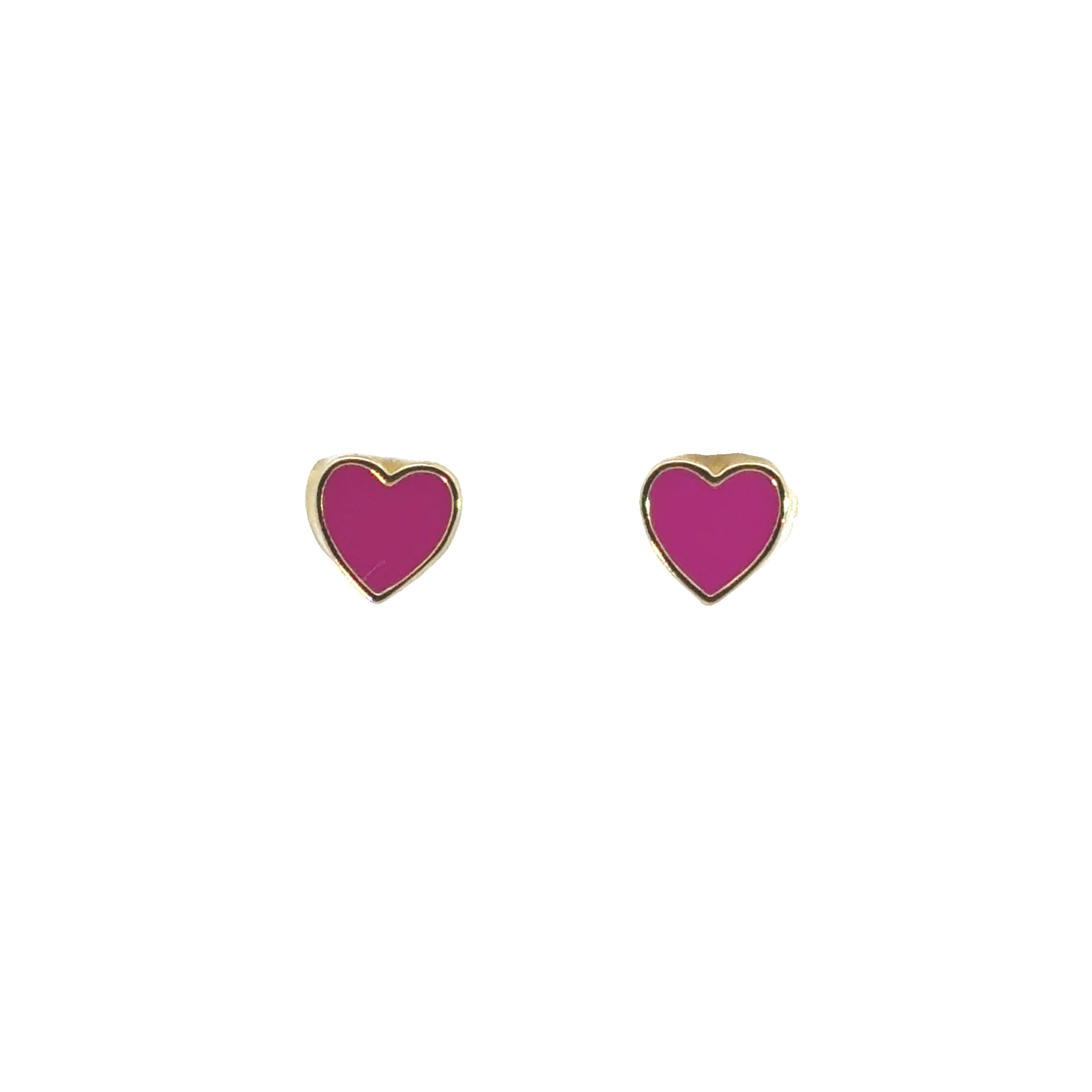 Enamel Hearts Earring