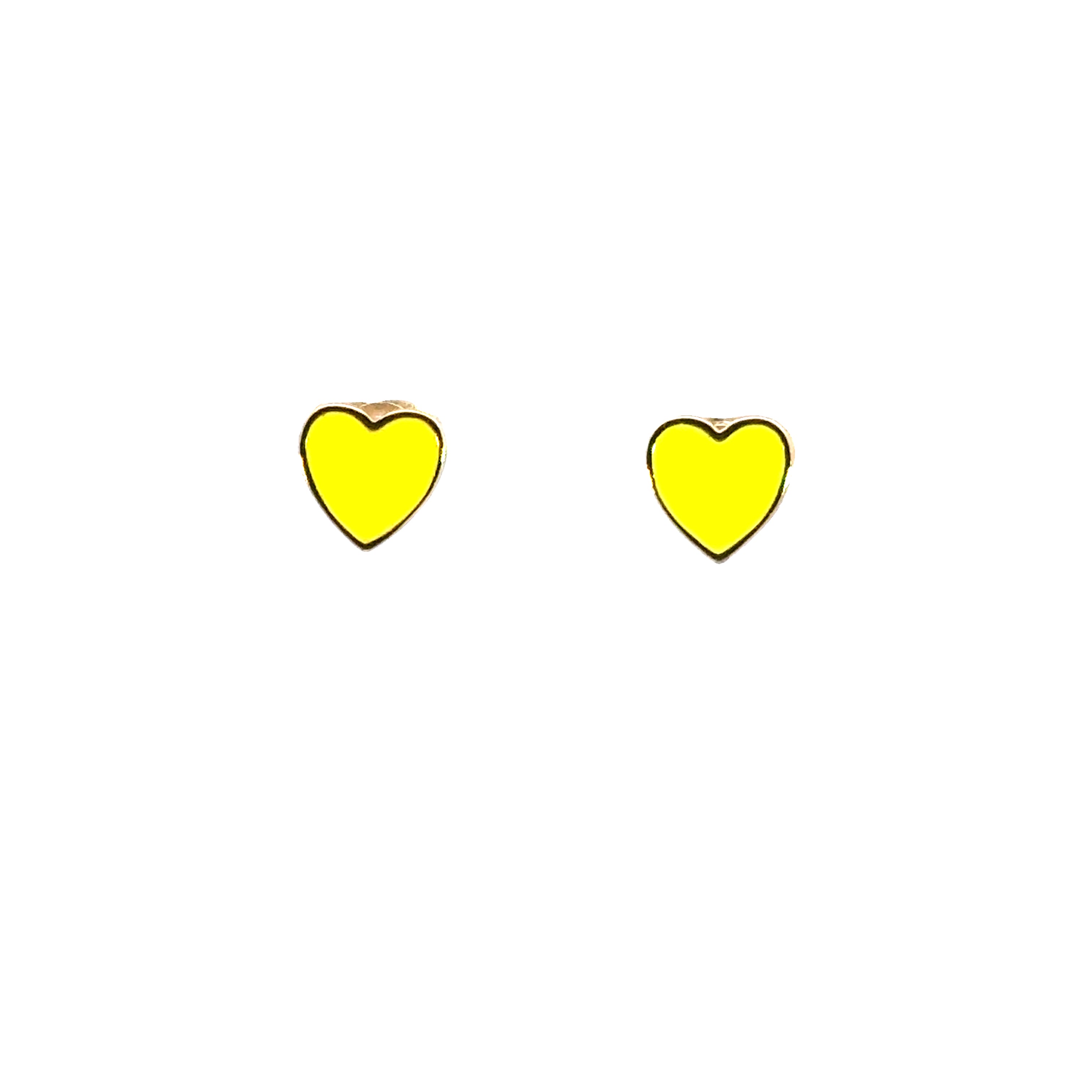 Enamel Hearts Earring