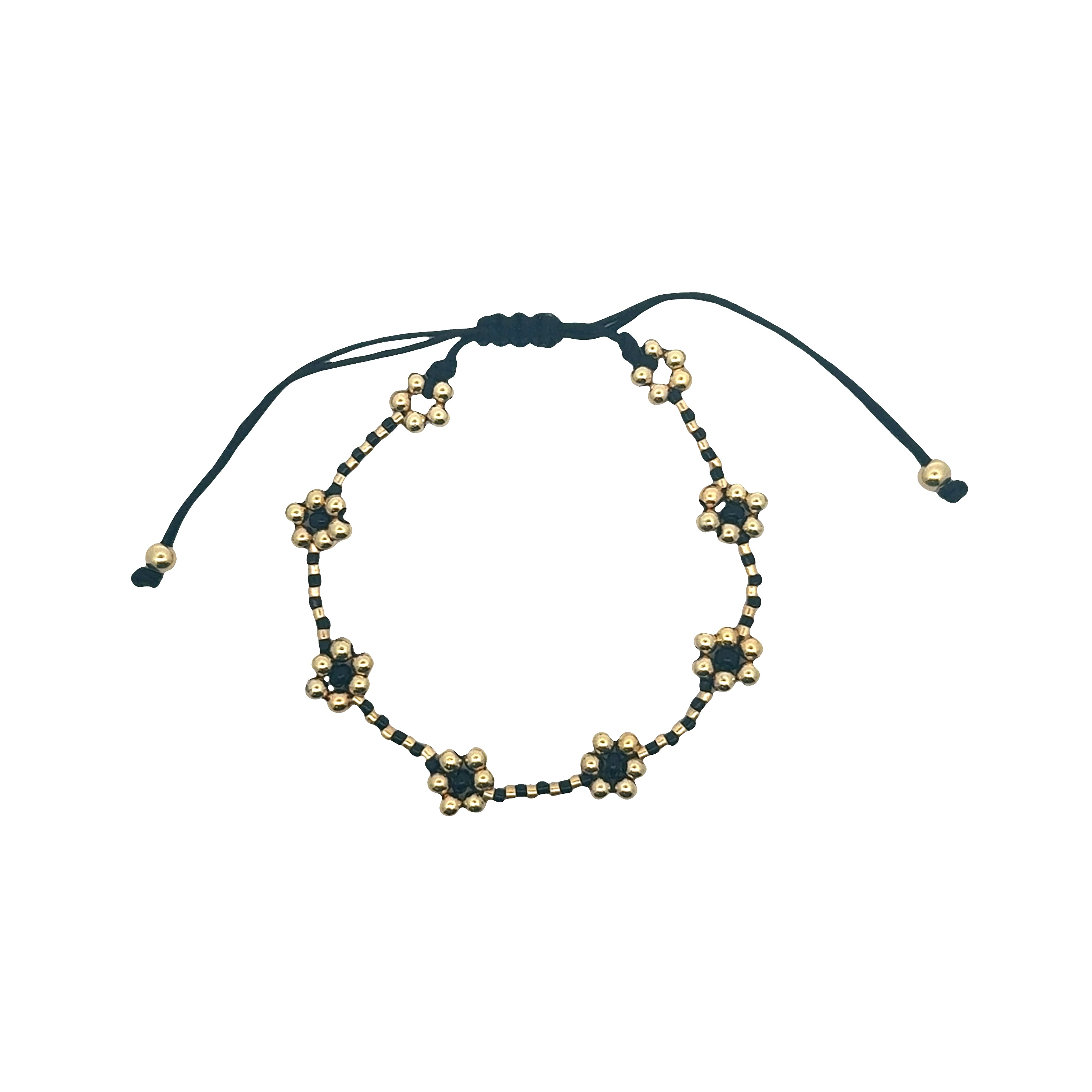 Summer Beaded Flower Bracelet