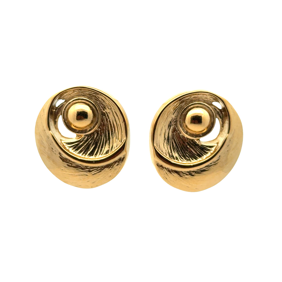 Golden Disc Earring