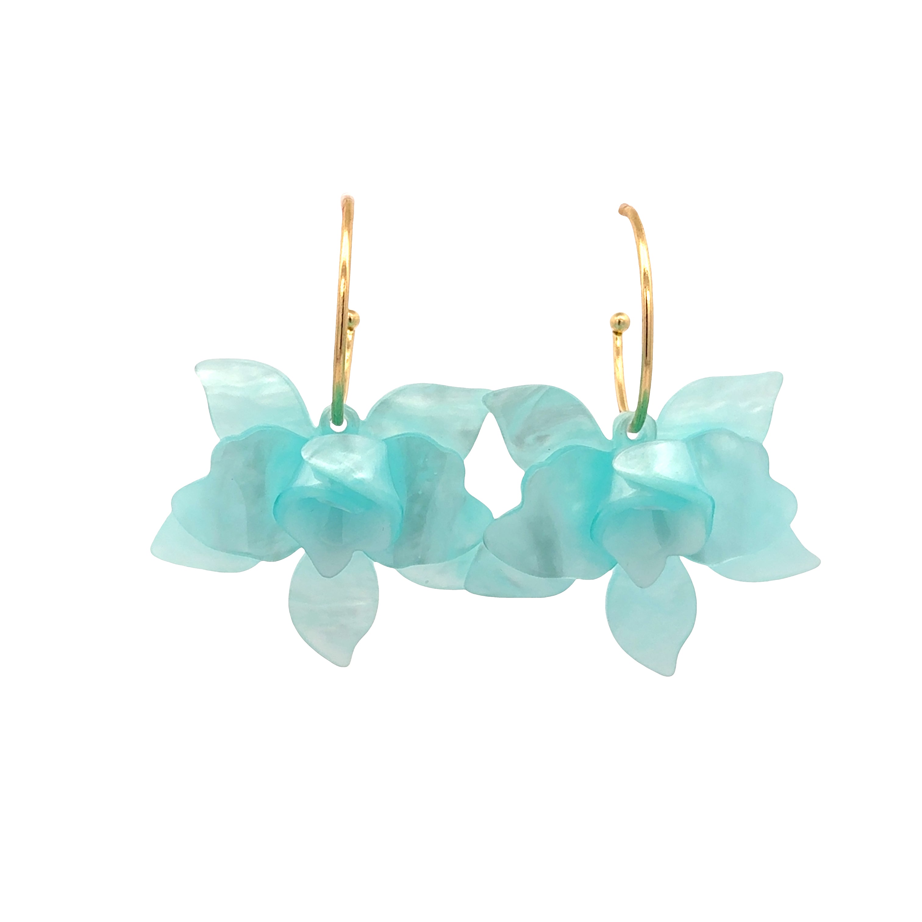 Orchid Breeze Hoops