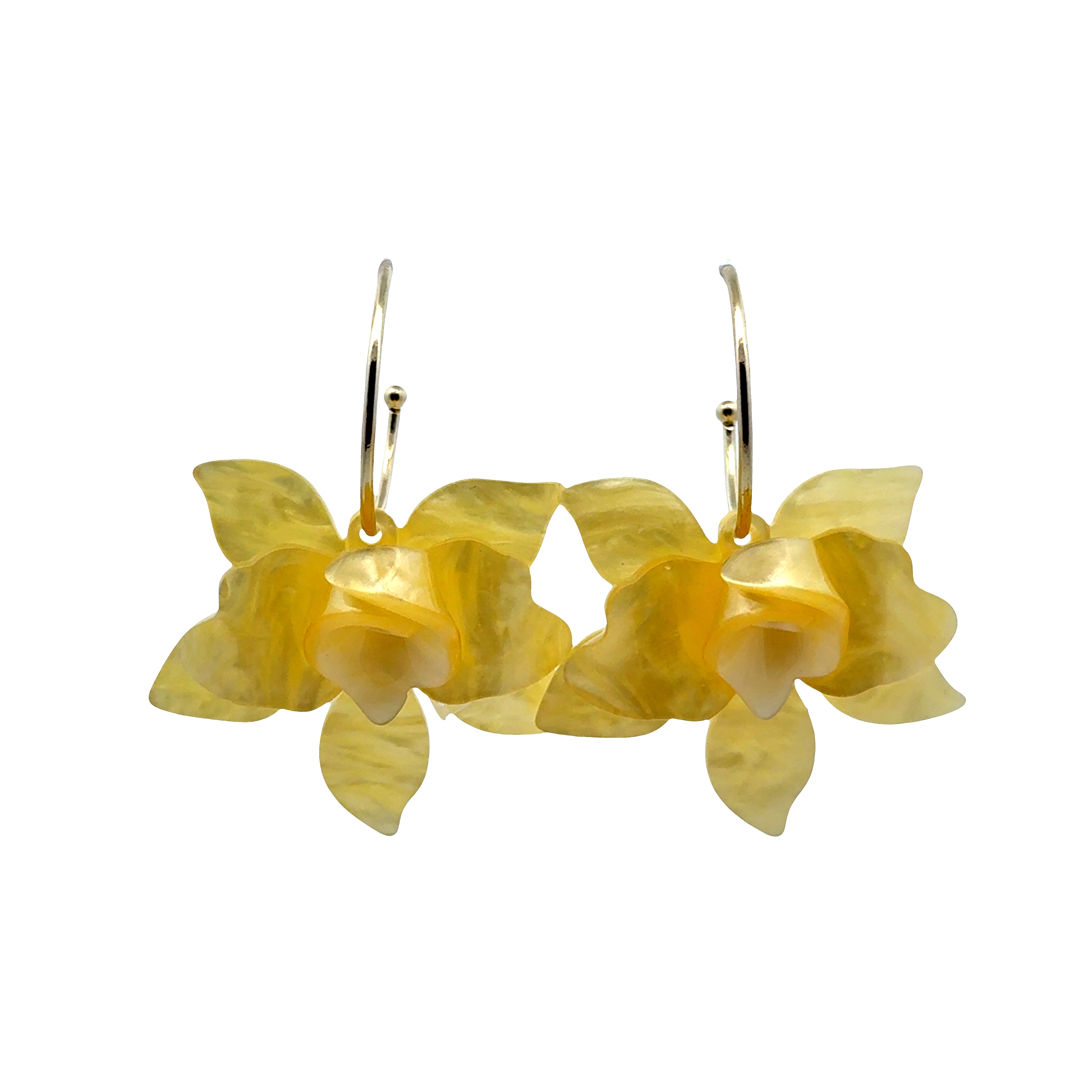 Orchid Breeze Hoops