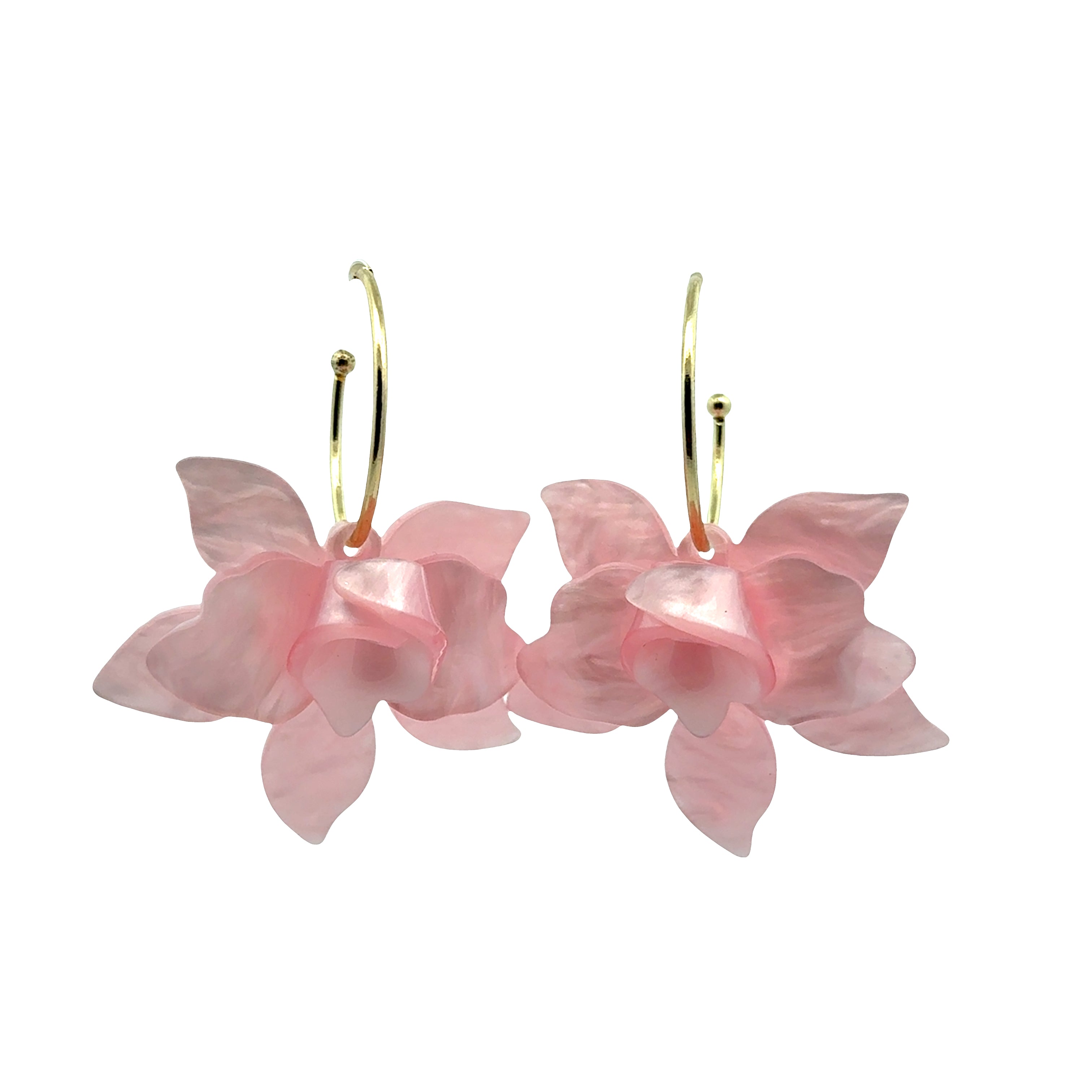 Orchid Breeze Hoops