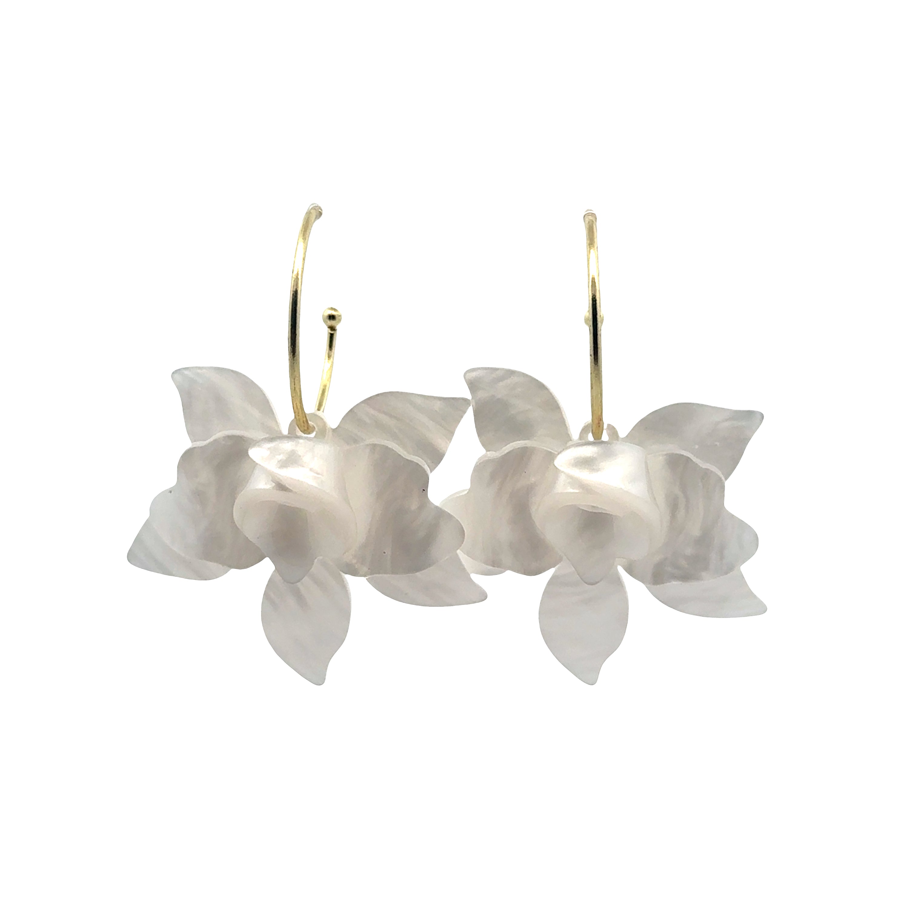 Orchid Breeze Hoops