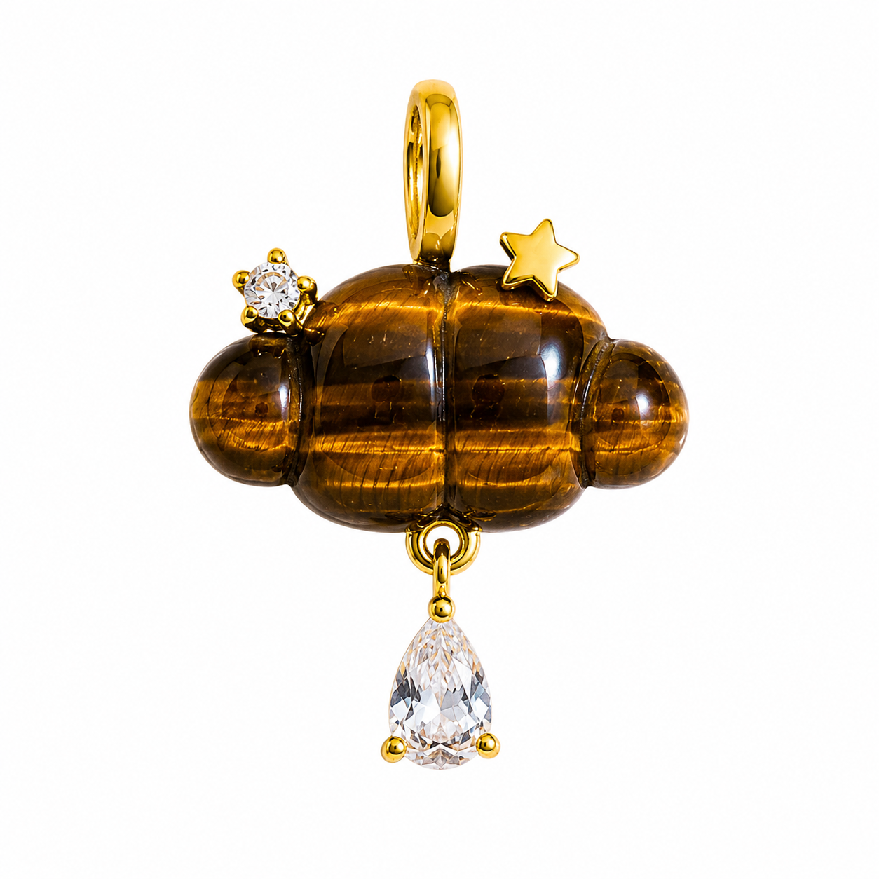 Cloud Gemstone Charm