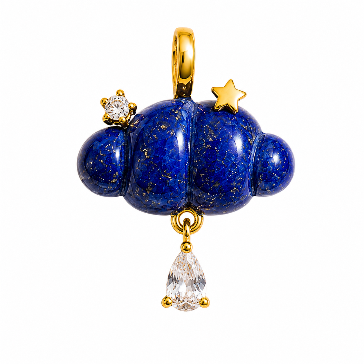 Cloud Gemstone Charm