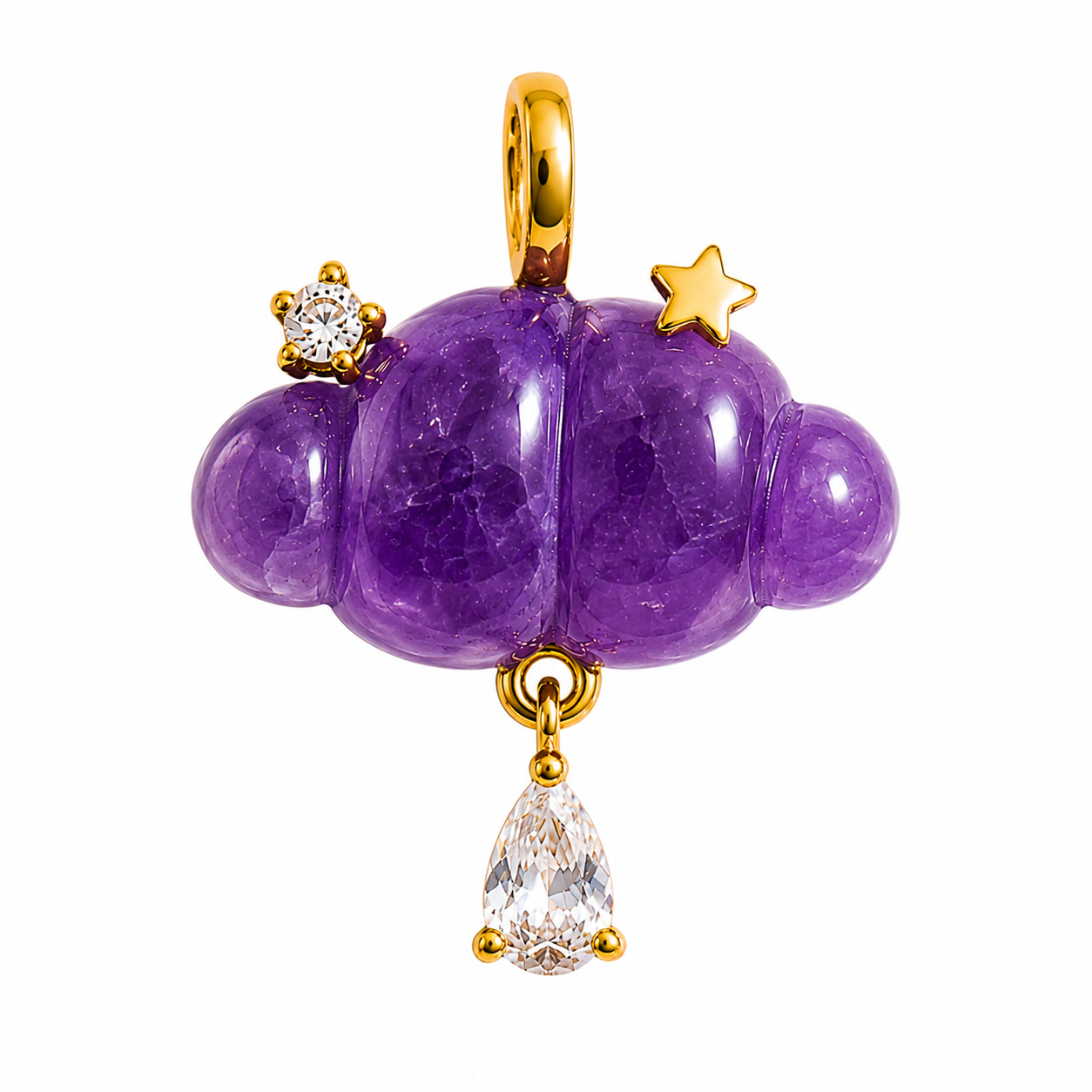 Cloud Gemstone Charm