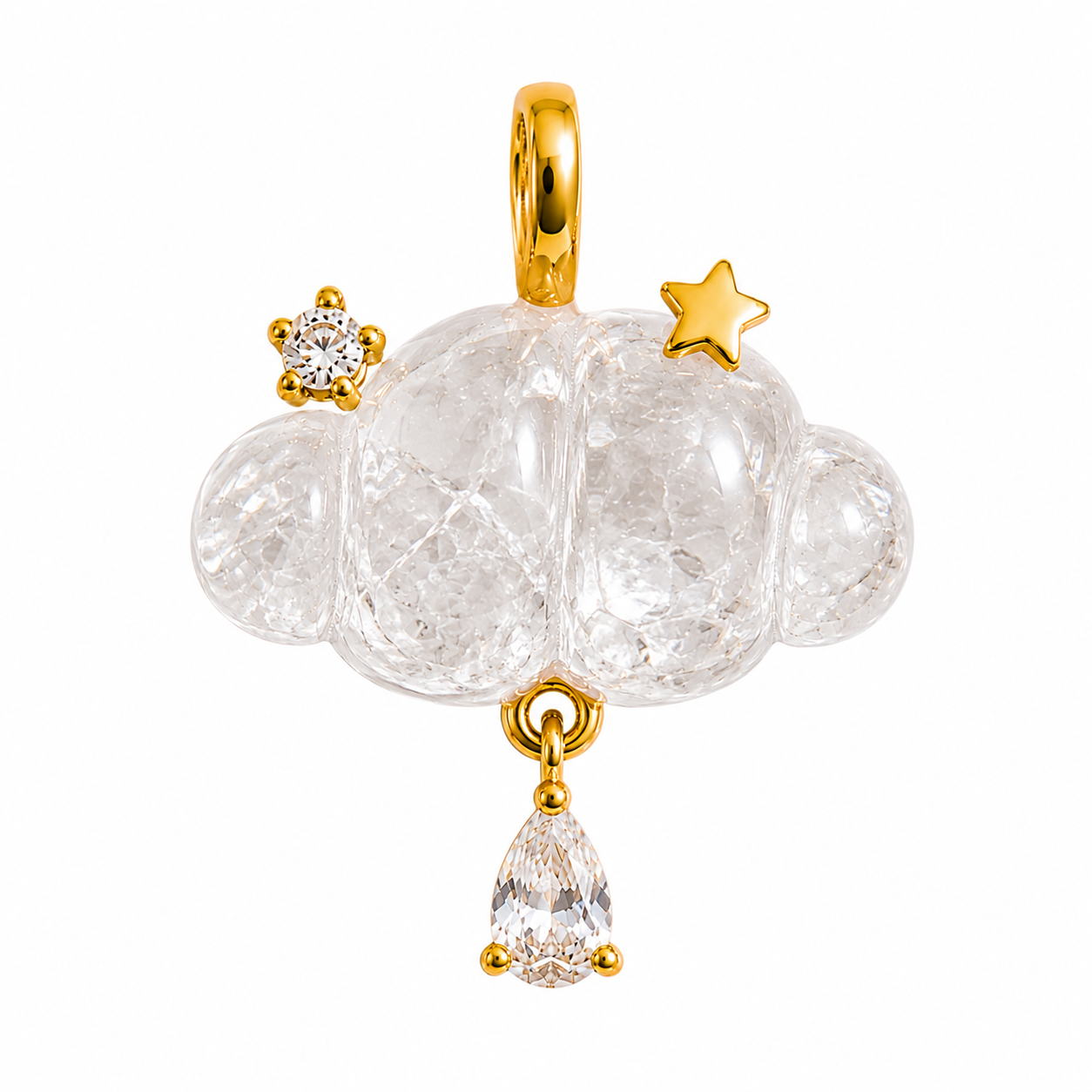 Cloud Gemstone Charm