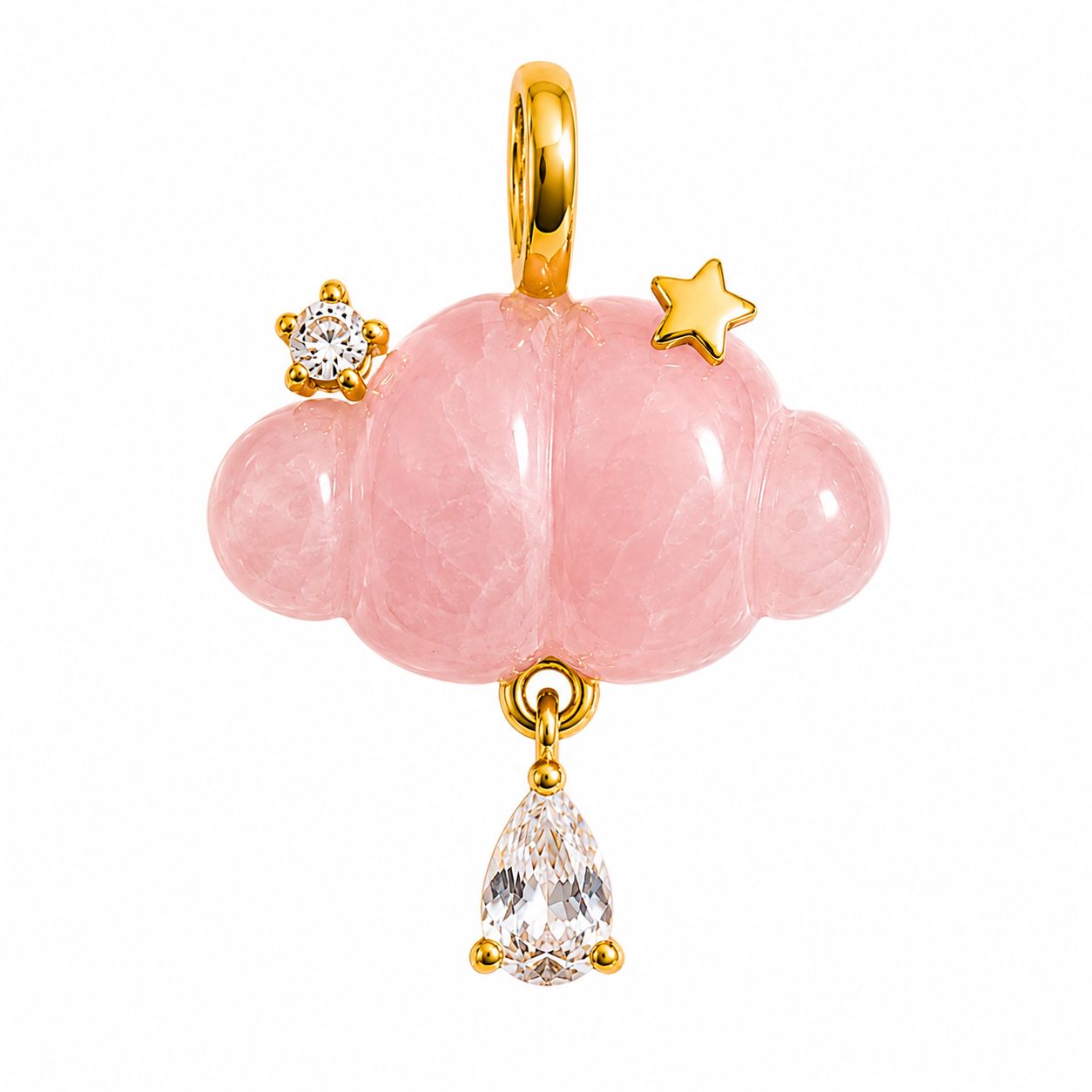 Cloud Gemstone Charm