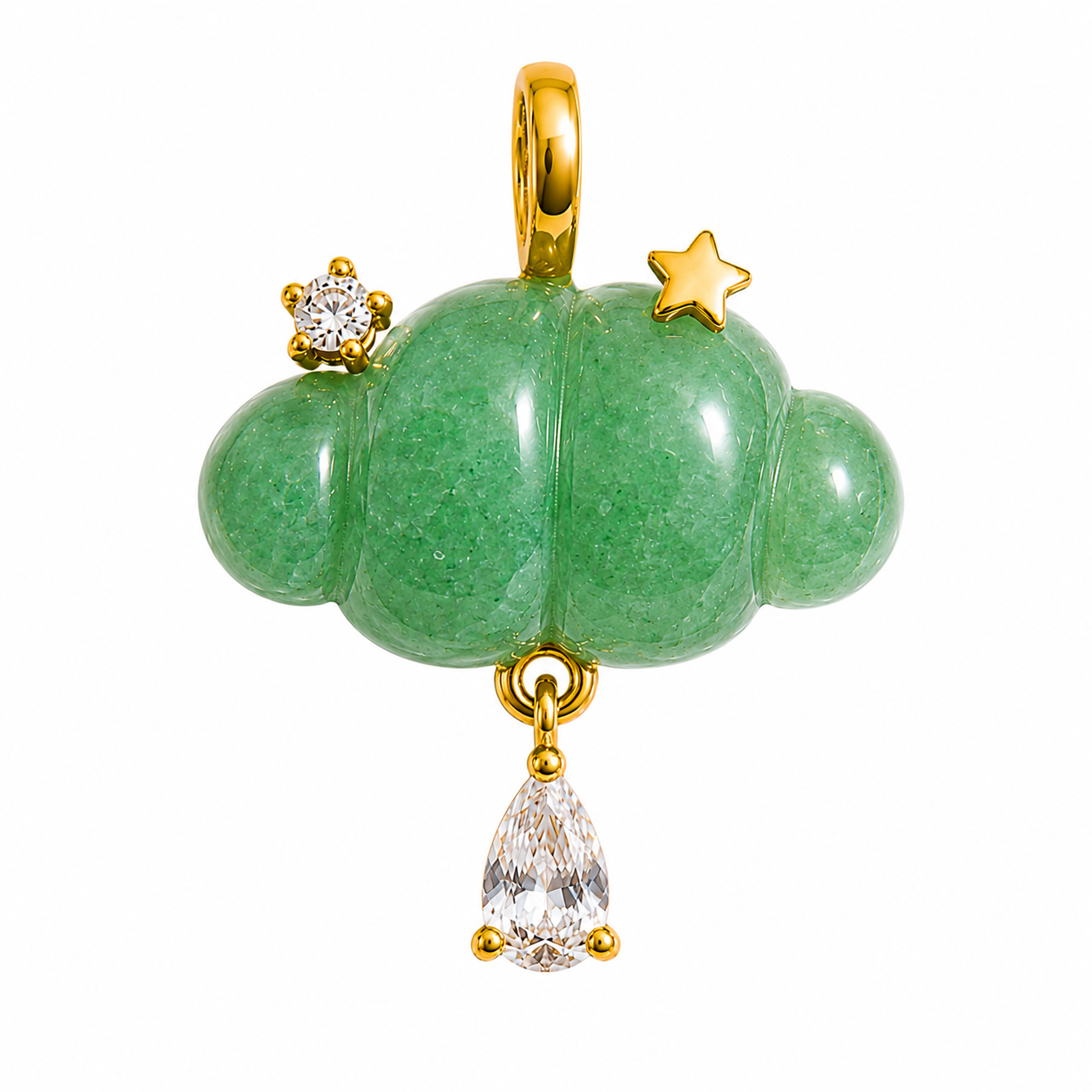 Cloud Gemstone Charm