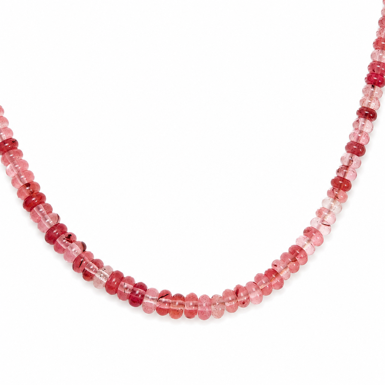 Abacus Peach Natural Stone Necklace