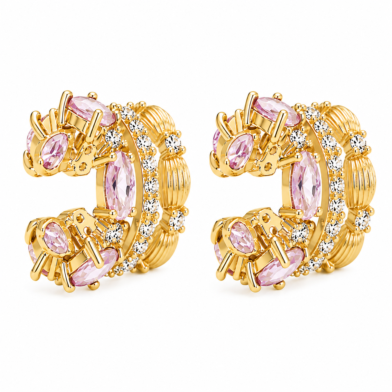 Regal Mosaic Ear Cuff