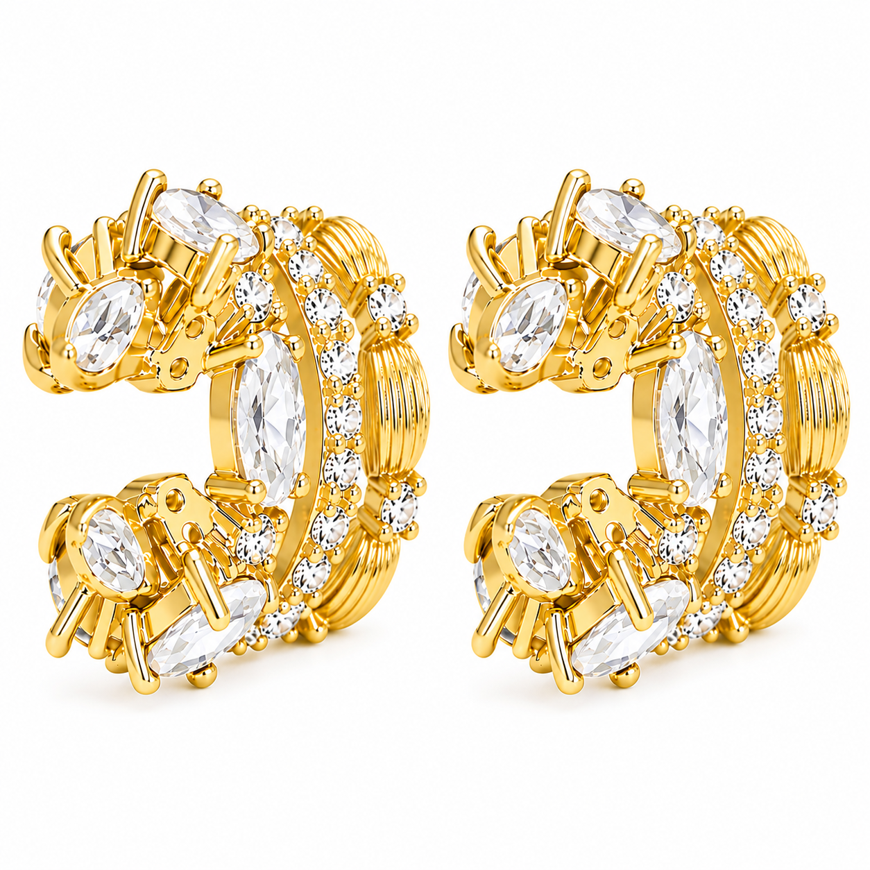Regal Mosaic Ear Cuff