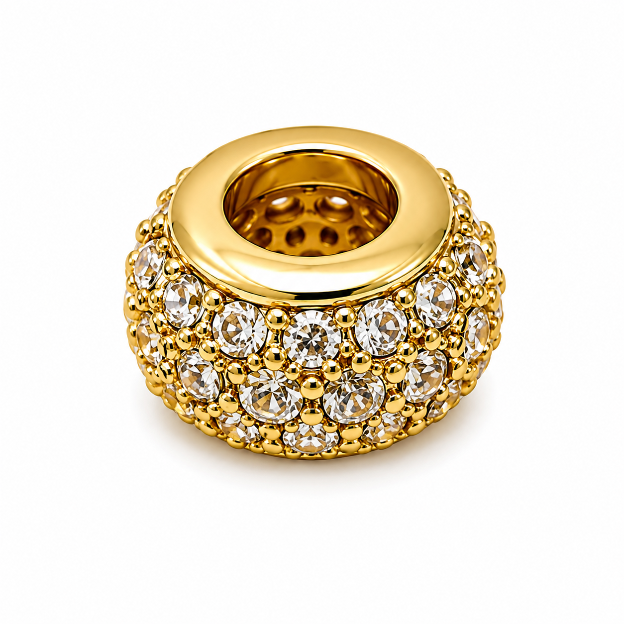 Full Zirconium Skinny Spacer Charms