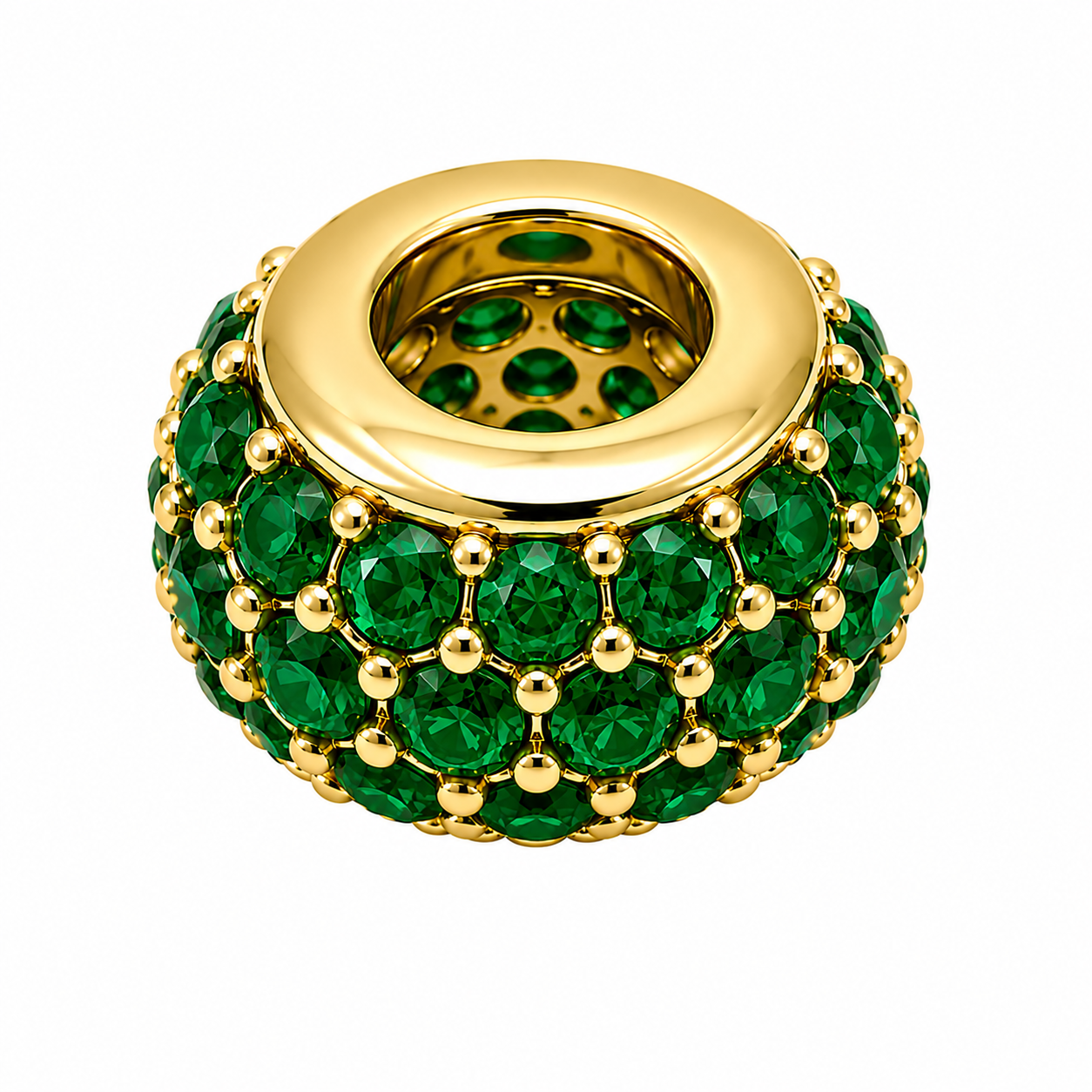 Full Zirconium Skinny Spacer Charms
