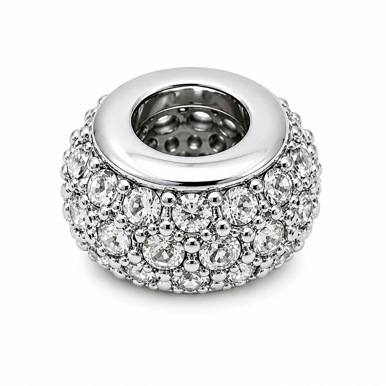 Full Zirconium Skinny Spacer Charms