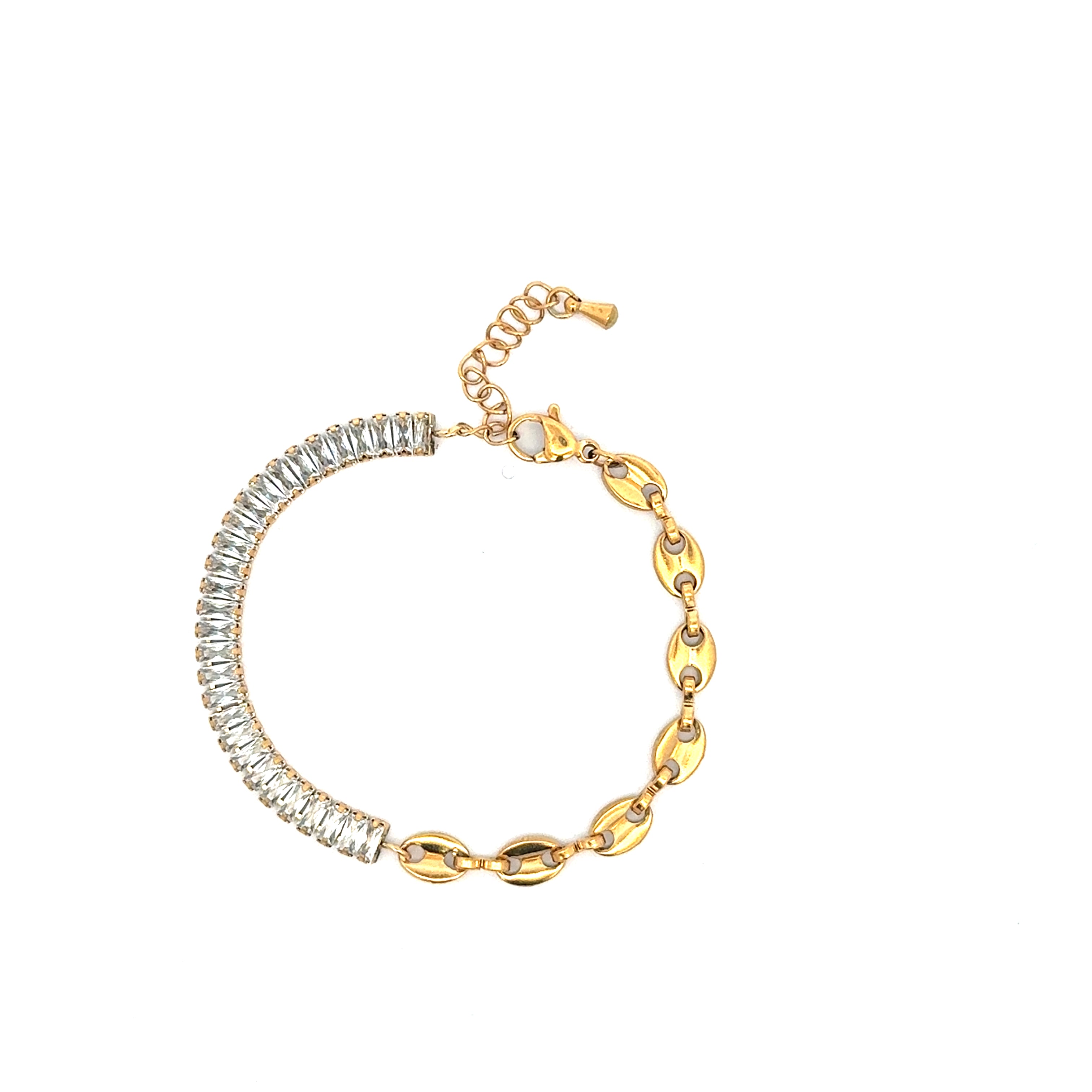 Tennis Anchor Necklace and Bracelet