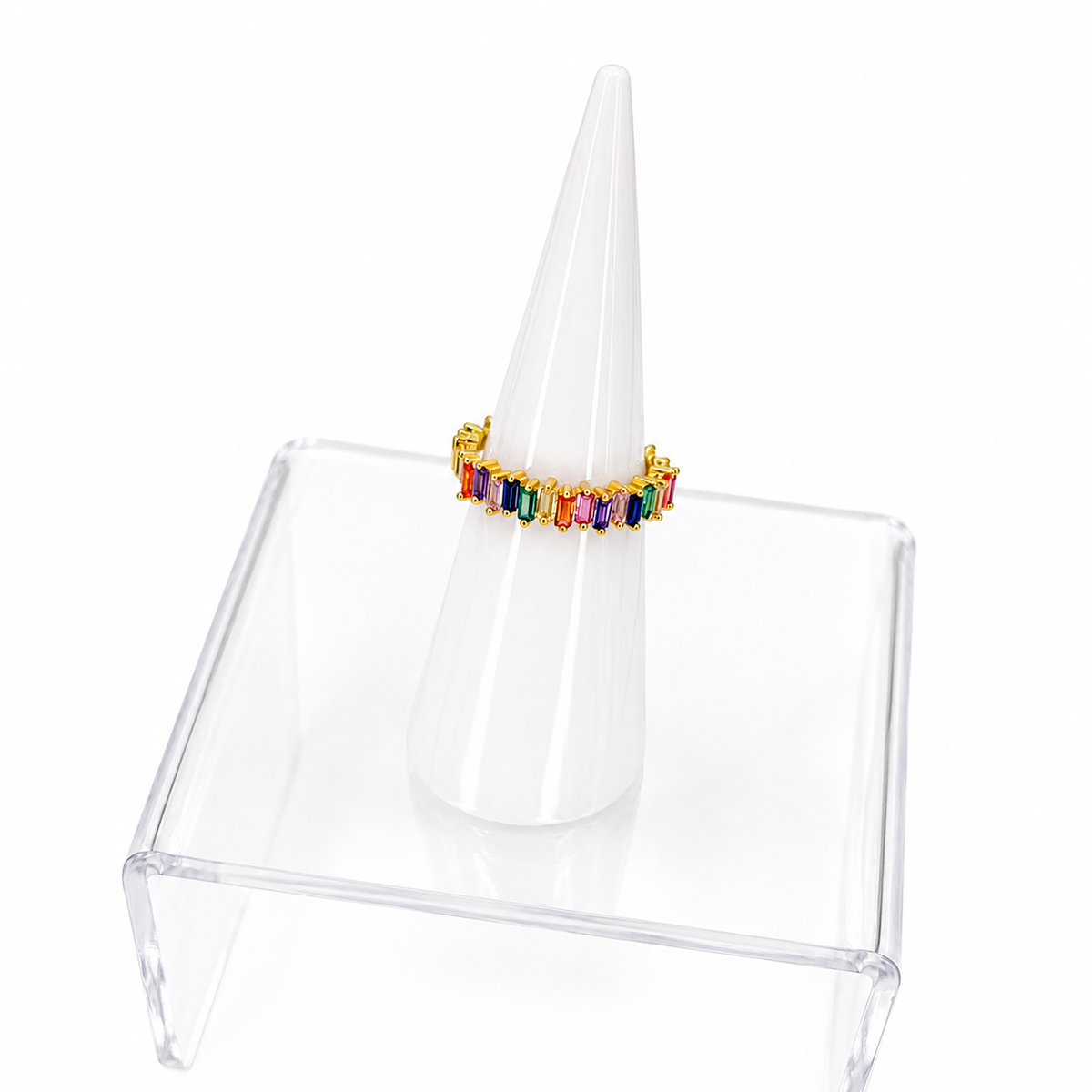 Full Color Crystals Rings