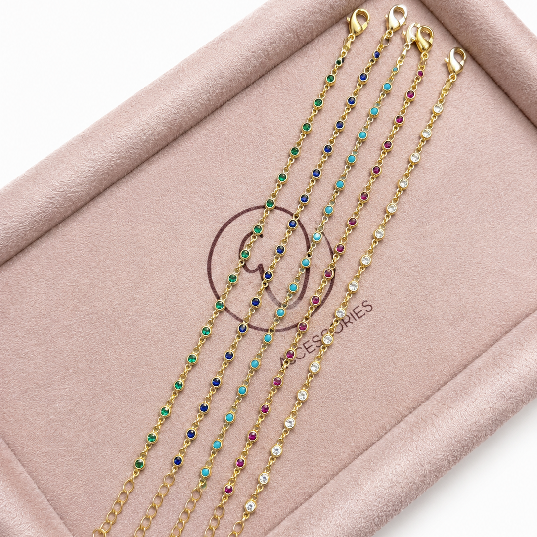 Crystal Color Tennis Bracelet