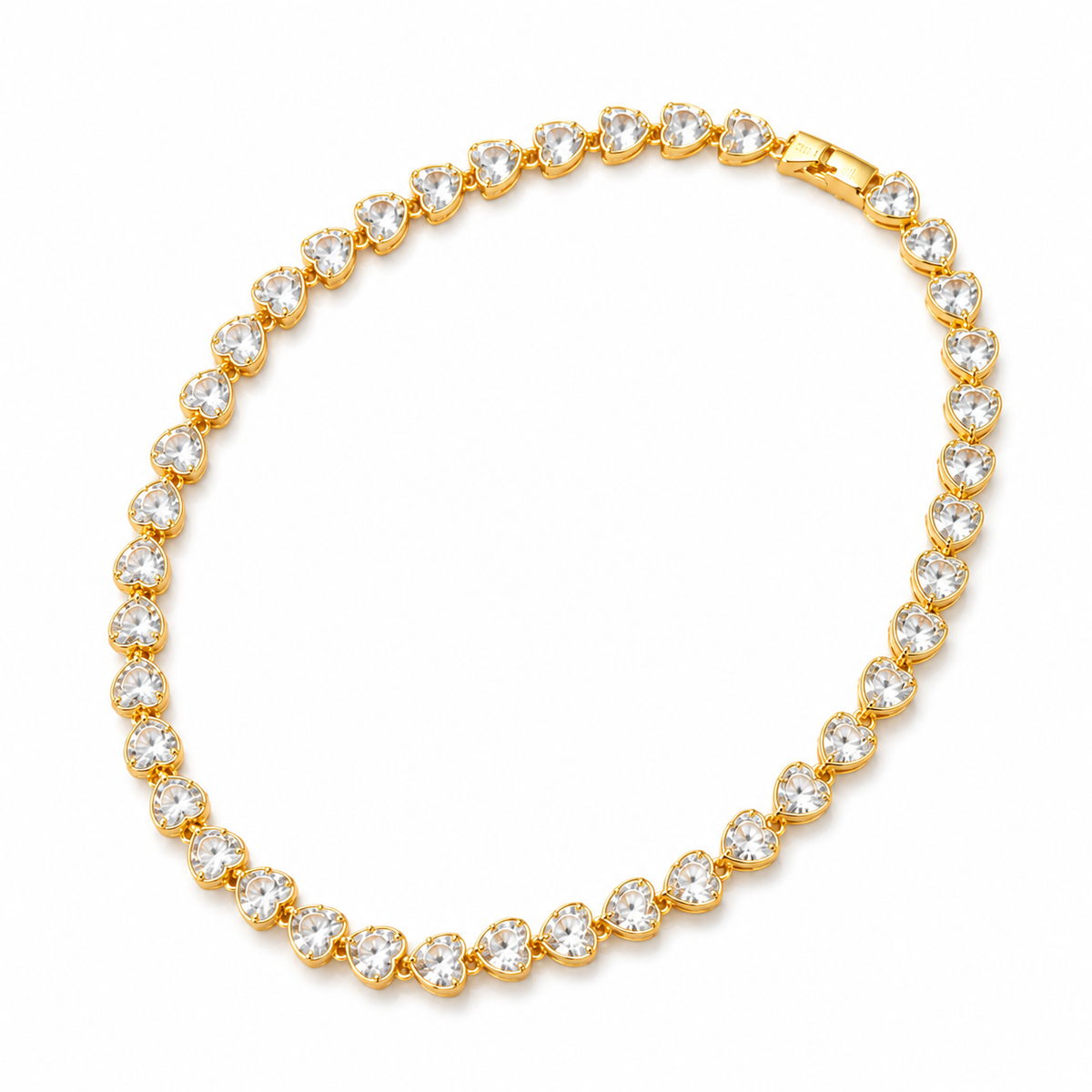 Heartline Tennis Necklace