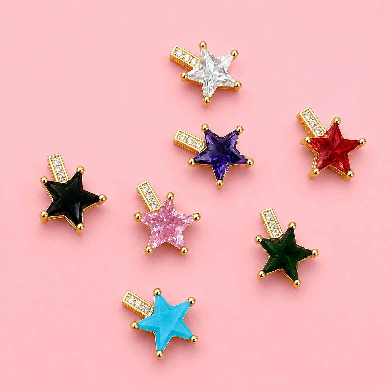 Star Diamond Color Charm