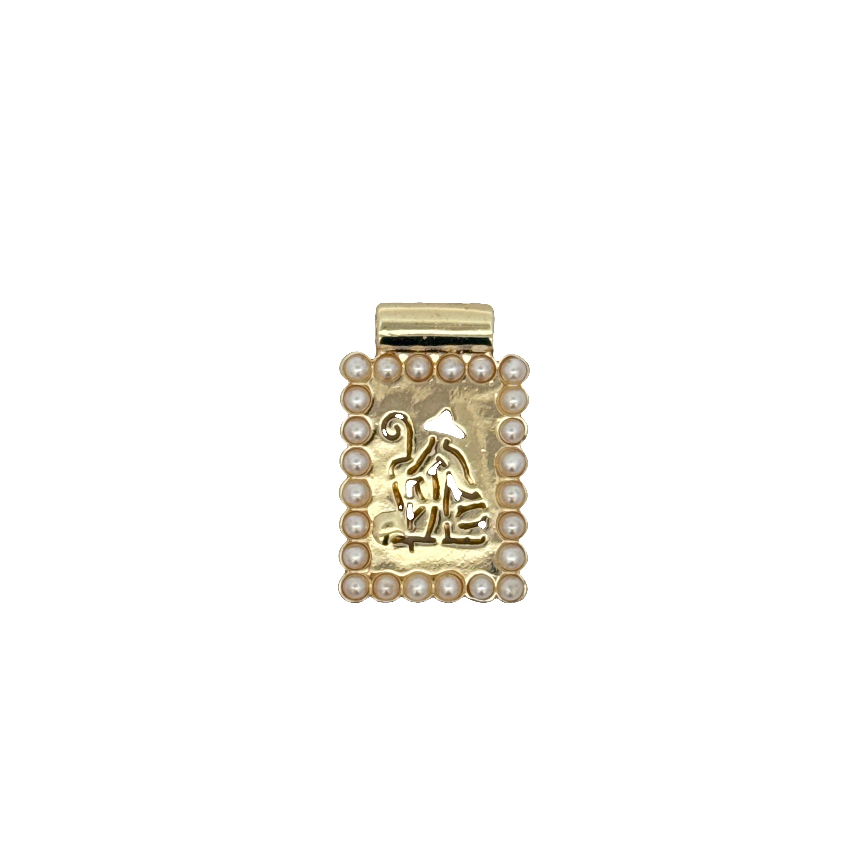 Escapulario Pearl Frame Charms